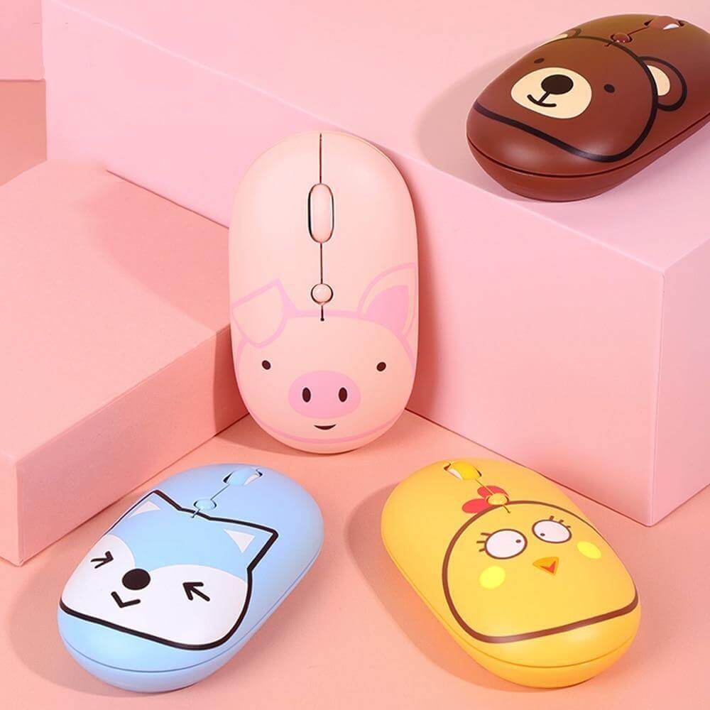Rechargeable Universal USB-C Cartoon Wireless Mouse - Image 2