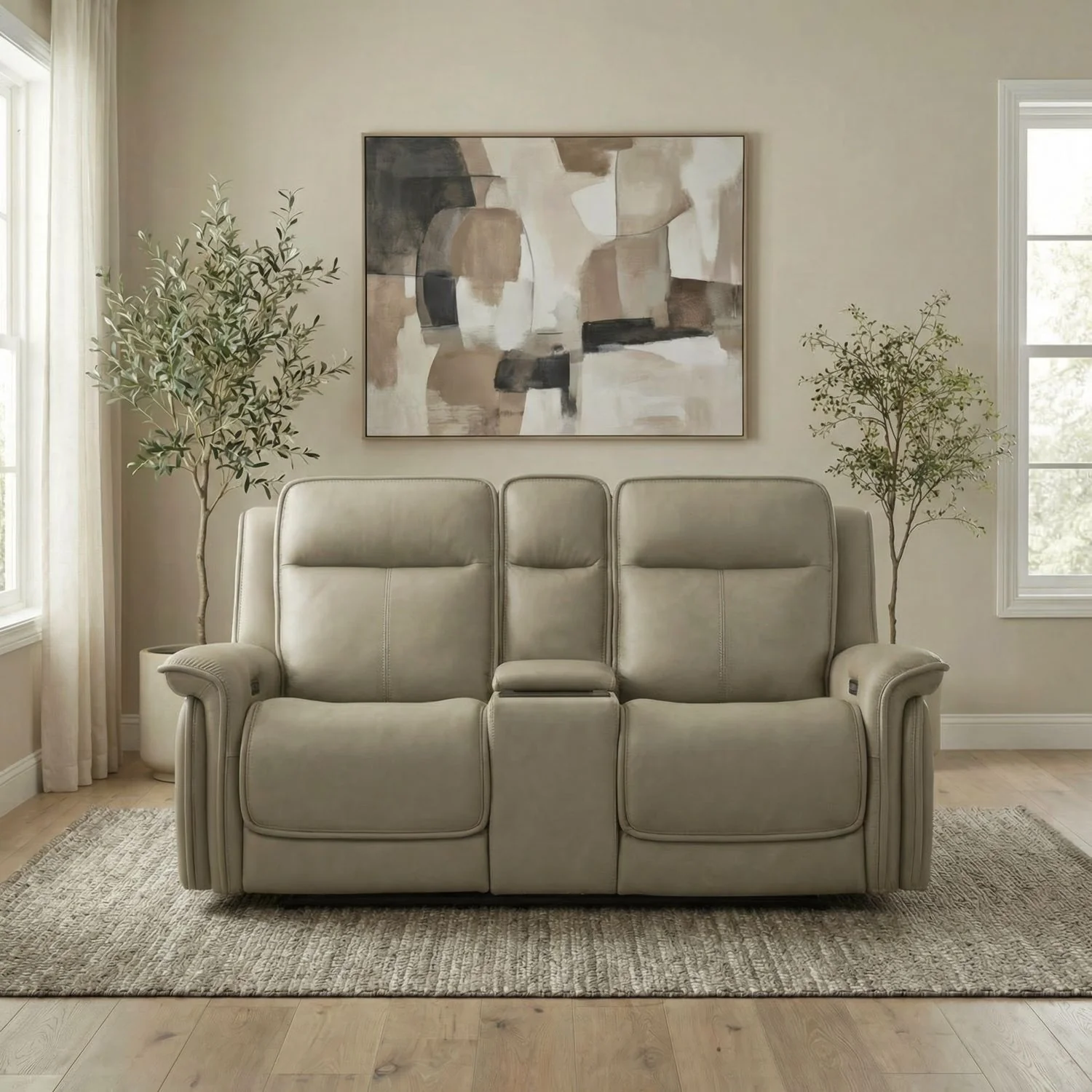Cora - Loveseat With Console P3 & ZG - Image 1