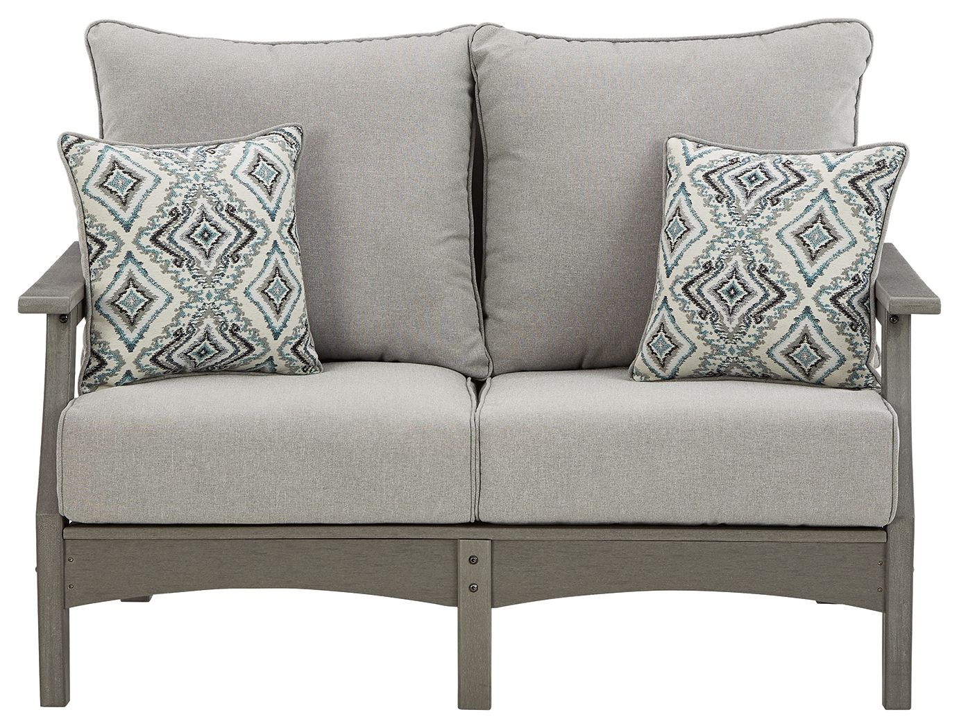 Visola - Loveseat w/Cushion - Gray - Image 2