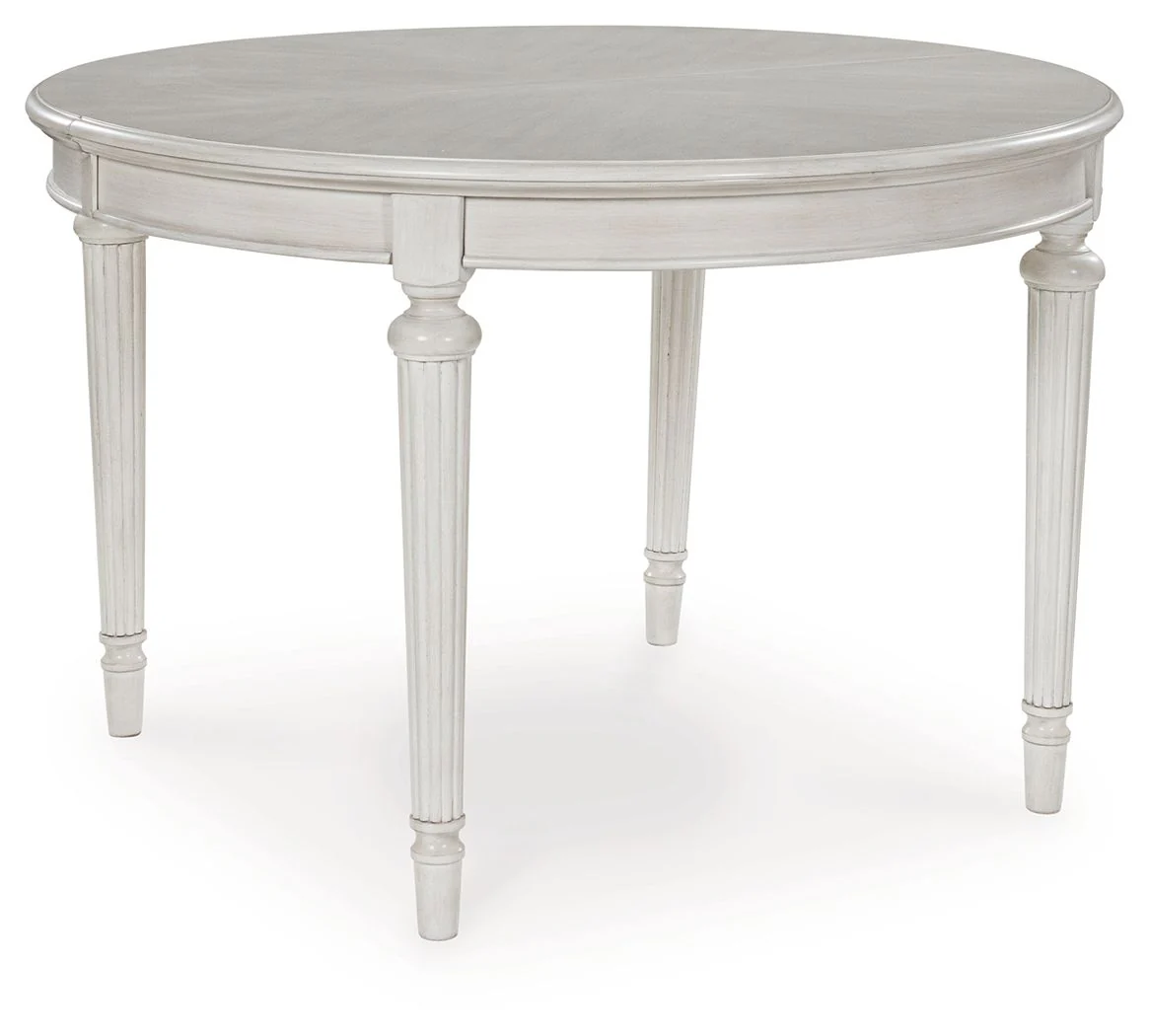 Montelaine - Oval Dining Room Extension Table - Antique White - Image 3