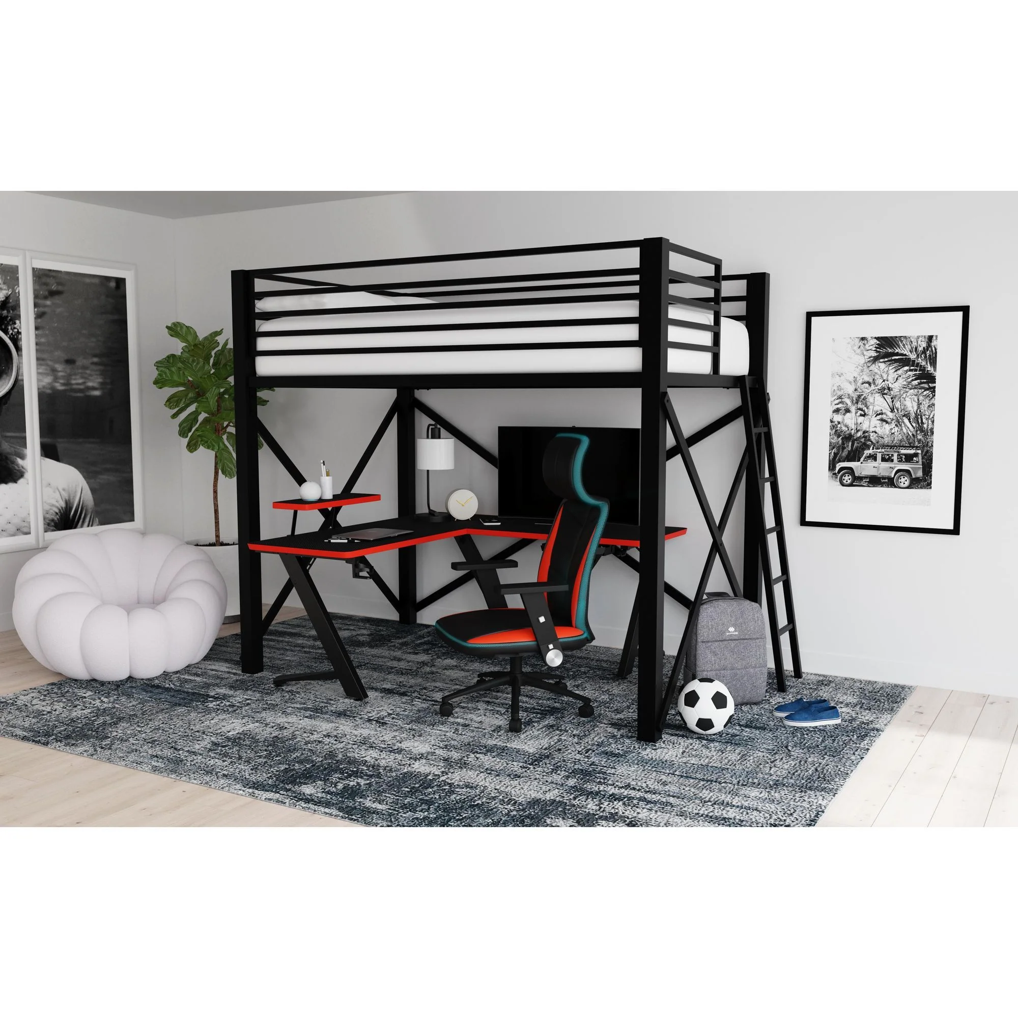 Waterside - L-Shape Desk - Black - Image 3