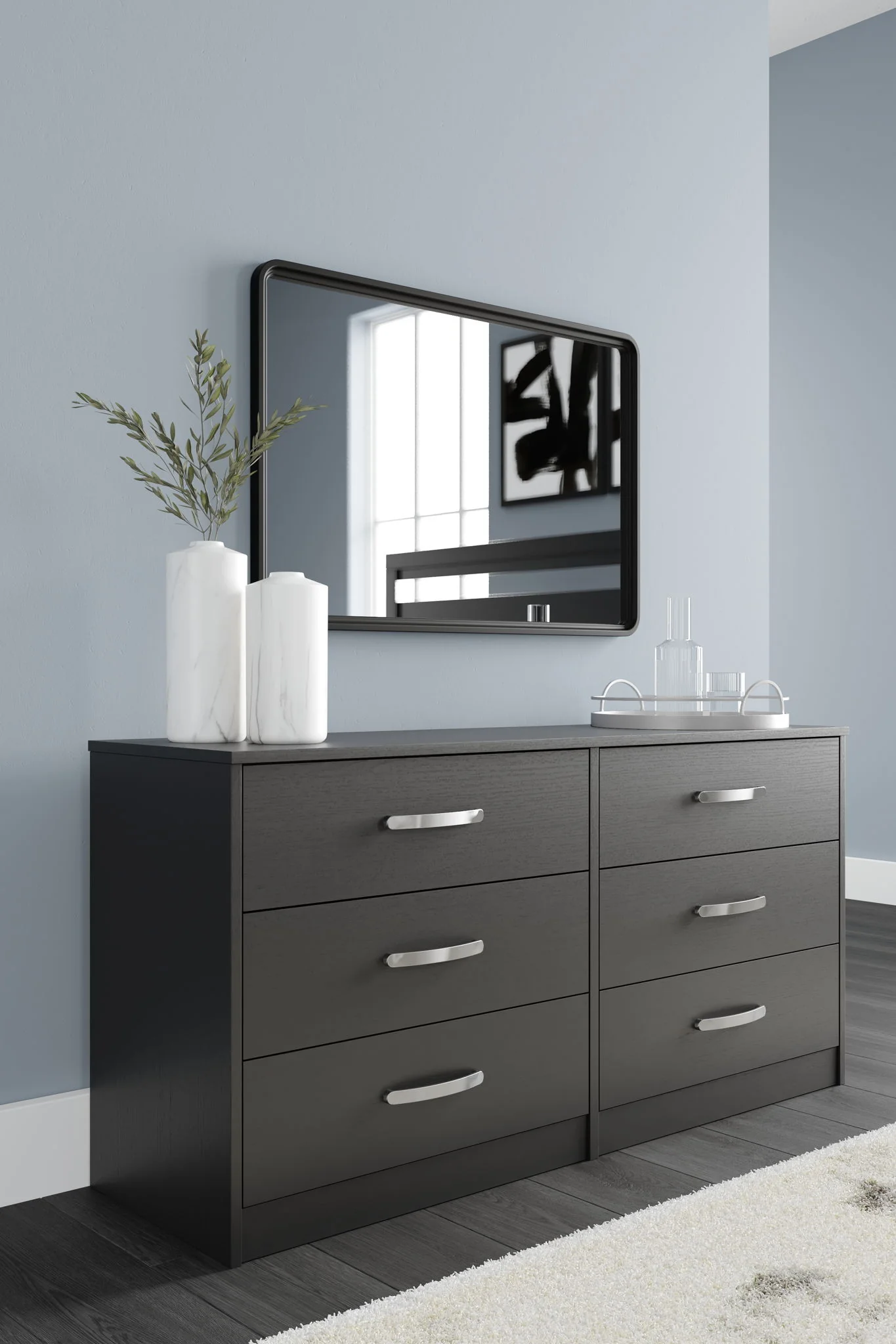 Finch - Six Drawer Dresser - 29'' Height - Black - Image 3