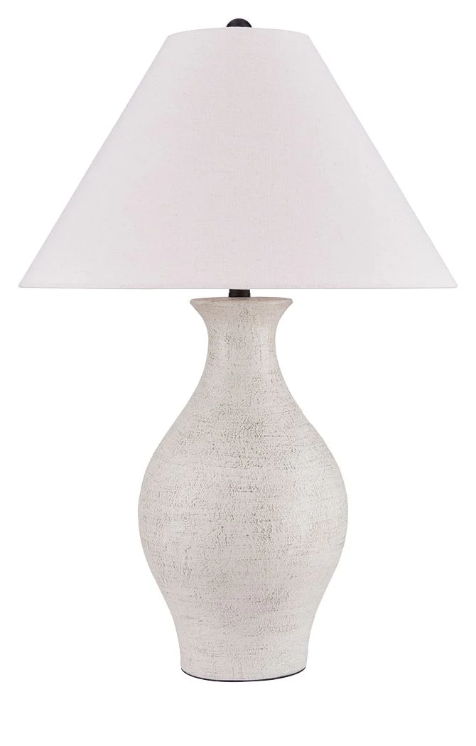 Ashbend – Ceramic Table Lamp – Antique White