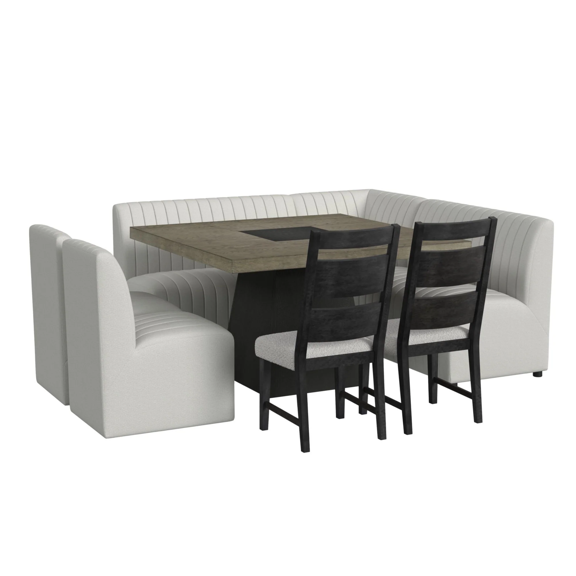 Jemma - Dining Bench - Beige Linen - Image 2