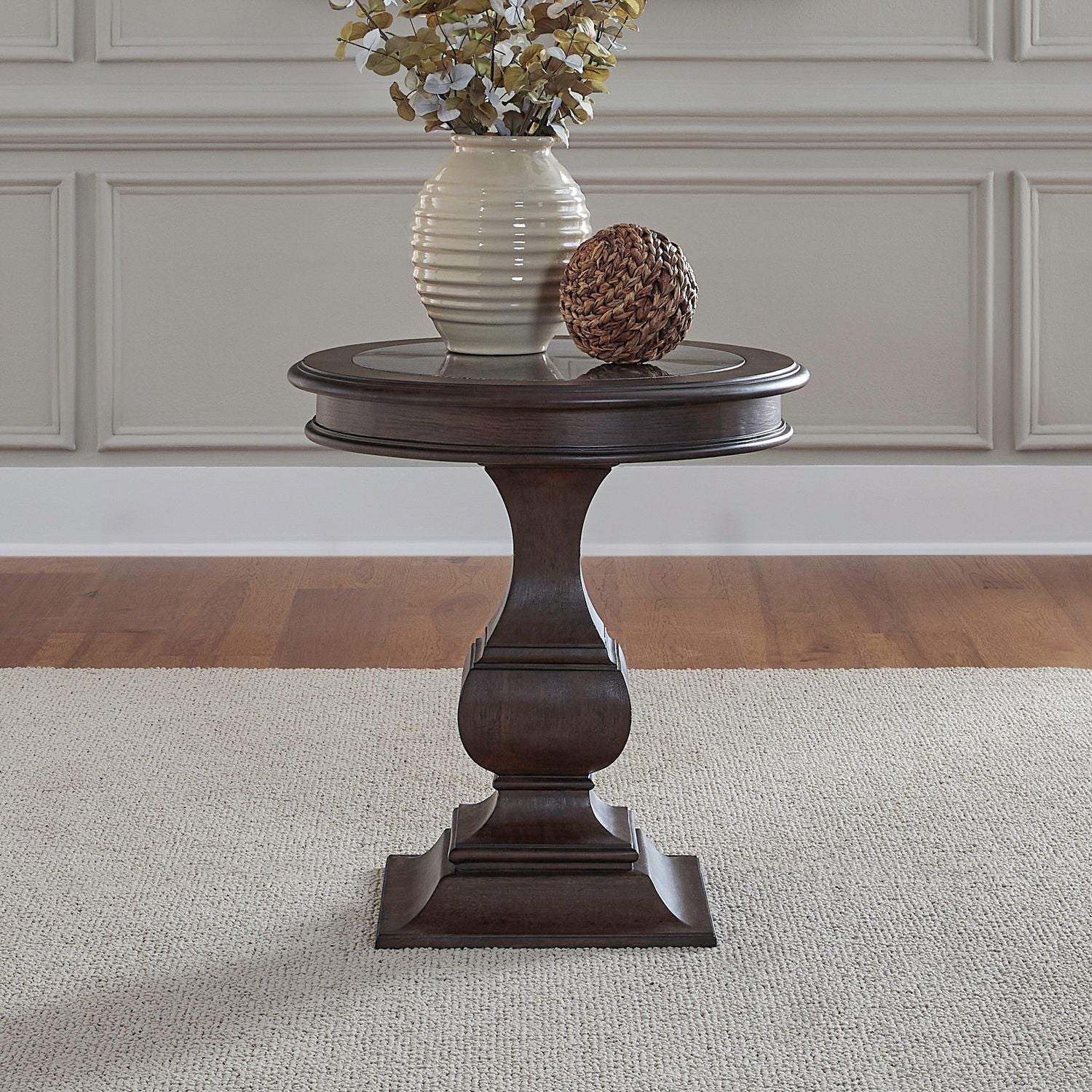 Providence Park - Round End Table - Chateau Brown - Image 1