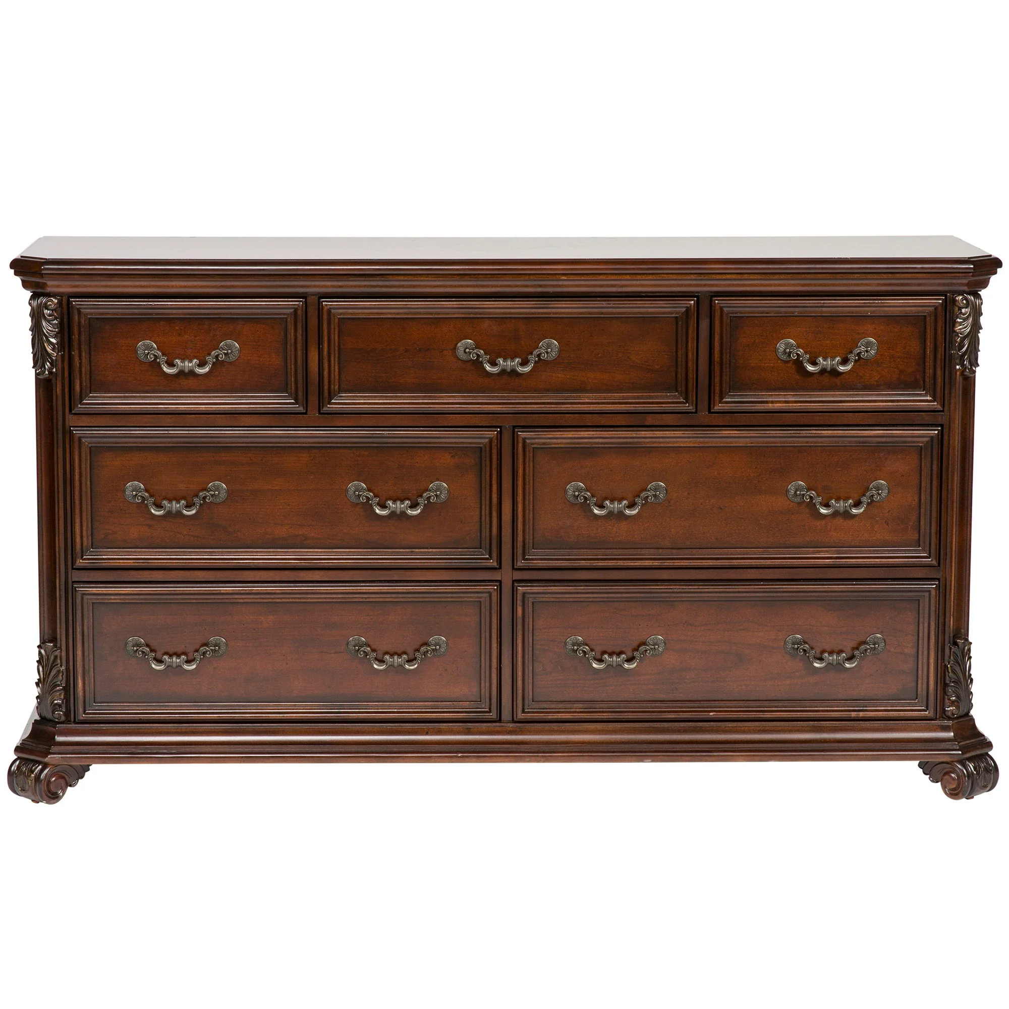 Messina Estates - 7 Drawer Dresser - Dark Brown - Image 1