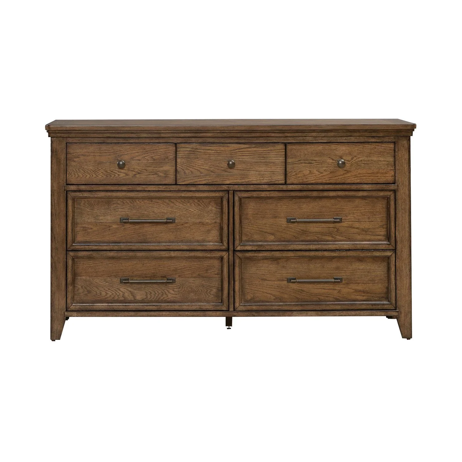 Carolina Park - 7 Drawer Dresser - Amber Brown - Image 2