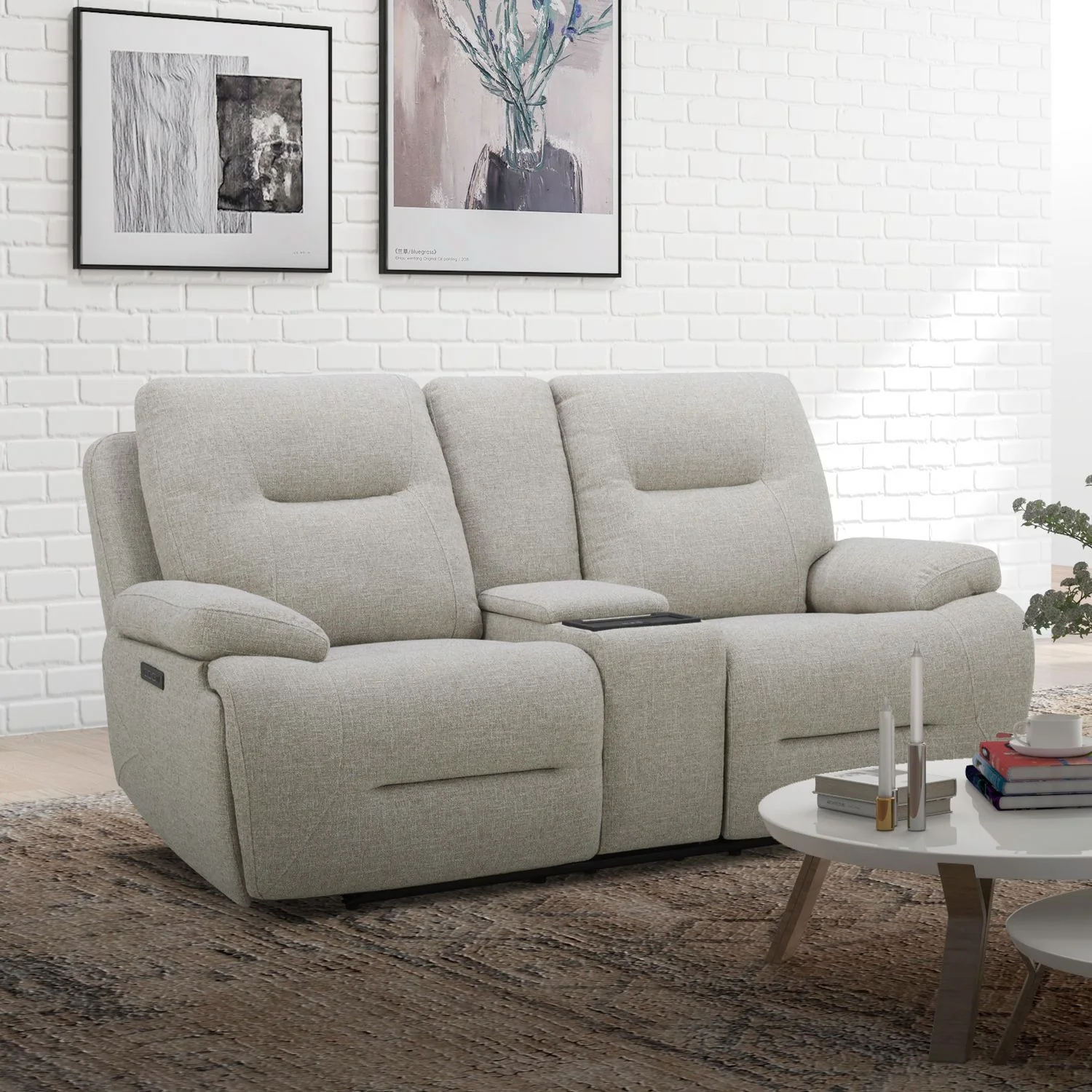 Cameron - Loveseat With Console P3 & ZG - Image 1