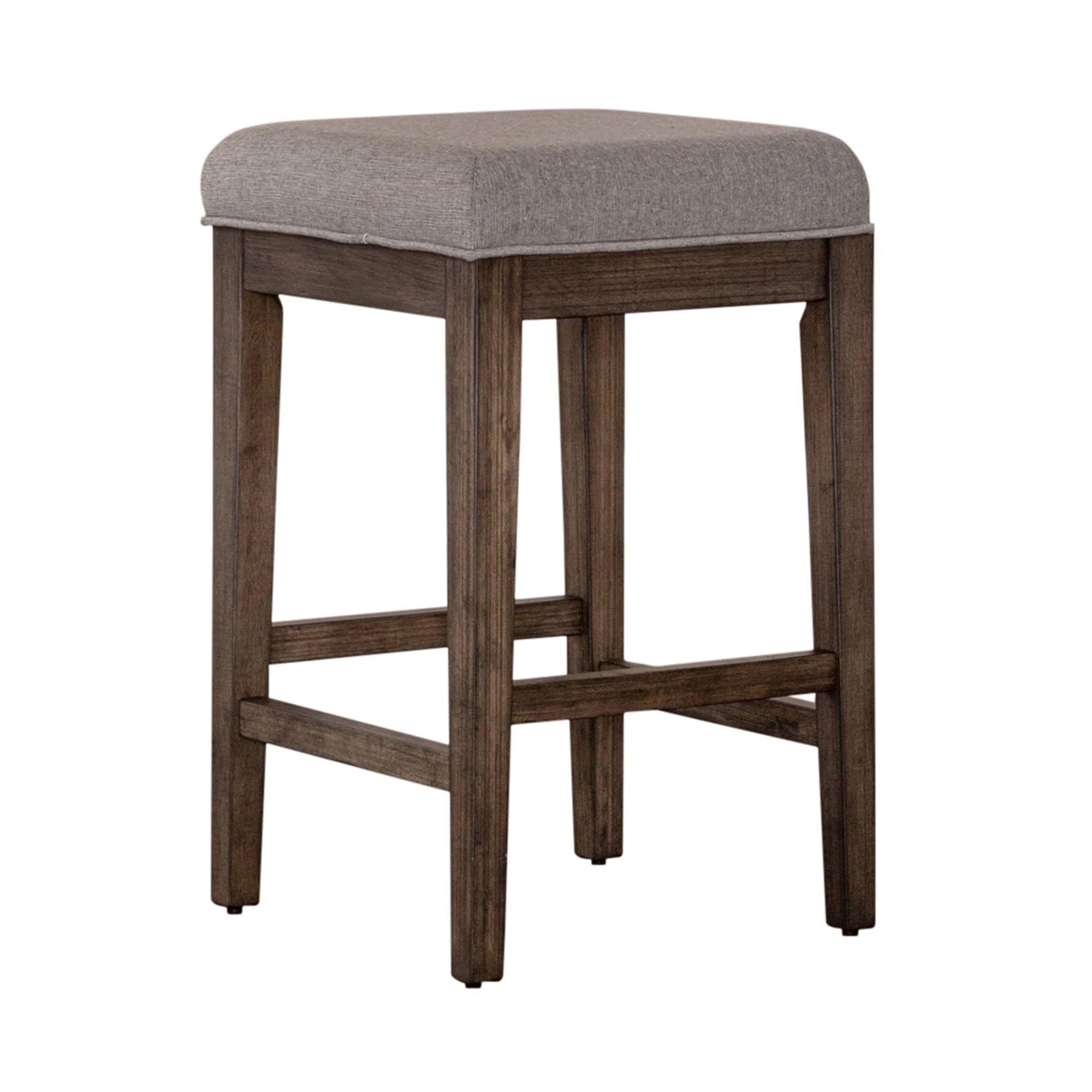 Arrowcreek - Upholstered Console Stool - Weathered Stone - Image 3