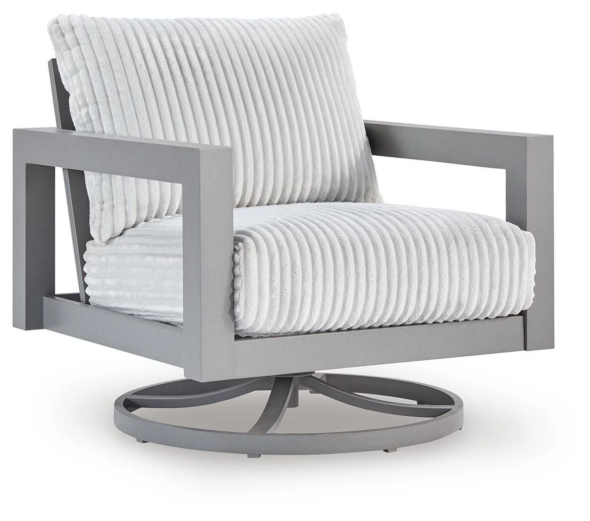 Hurley Park – Swivel Chair With Cushion – Gray