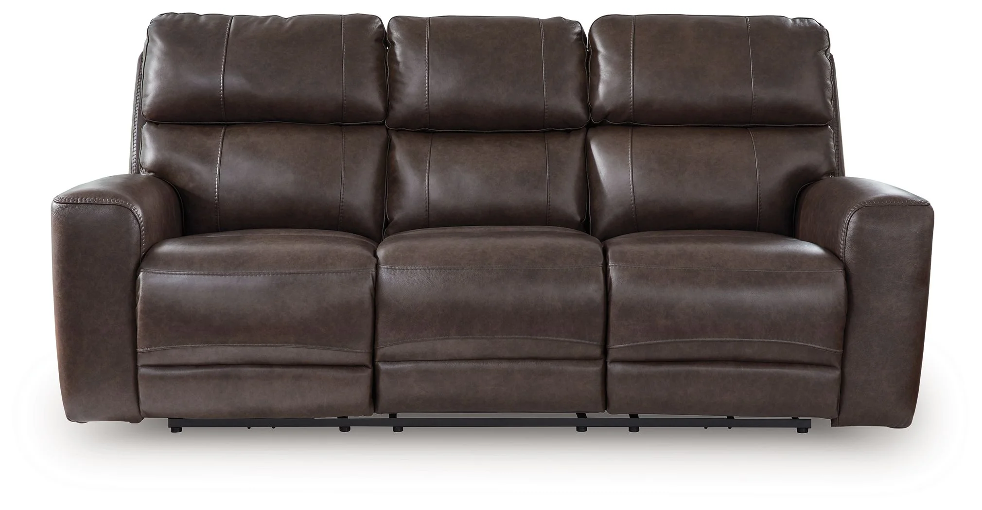 Crossplex - Power Reclining Sofa With Adjustable Headrest - Smoke - Image 1