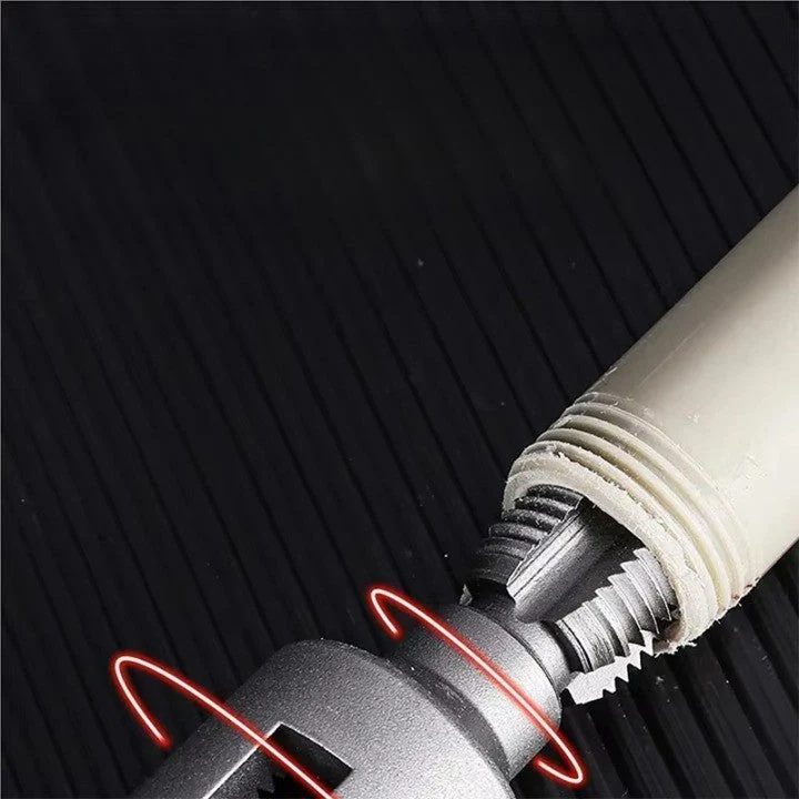 Pipe Thread Reamer & Edge Cutter Drill Attachment Tool - Image 3