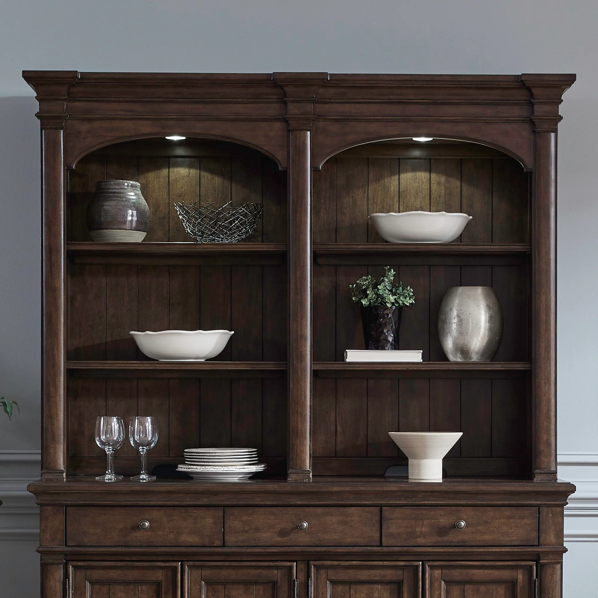 Arden Road - Buffet Hutch - Satin Cherry - Image 1