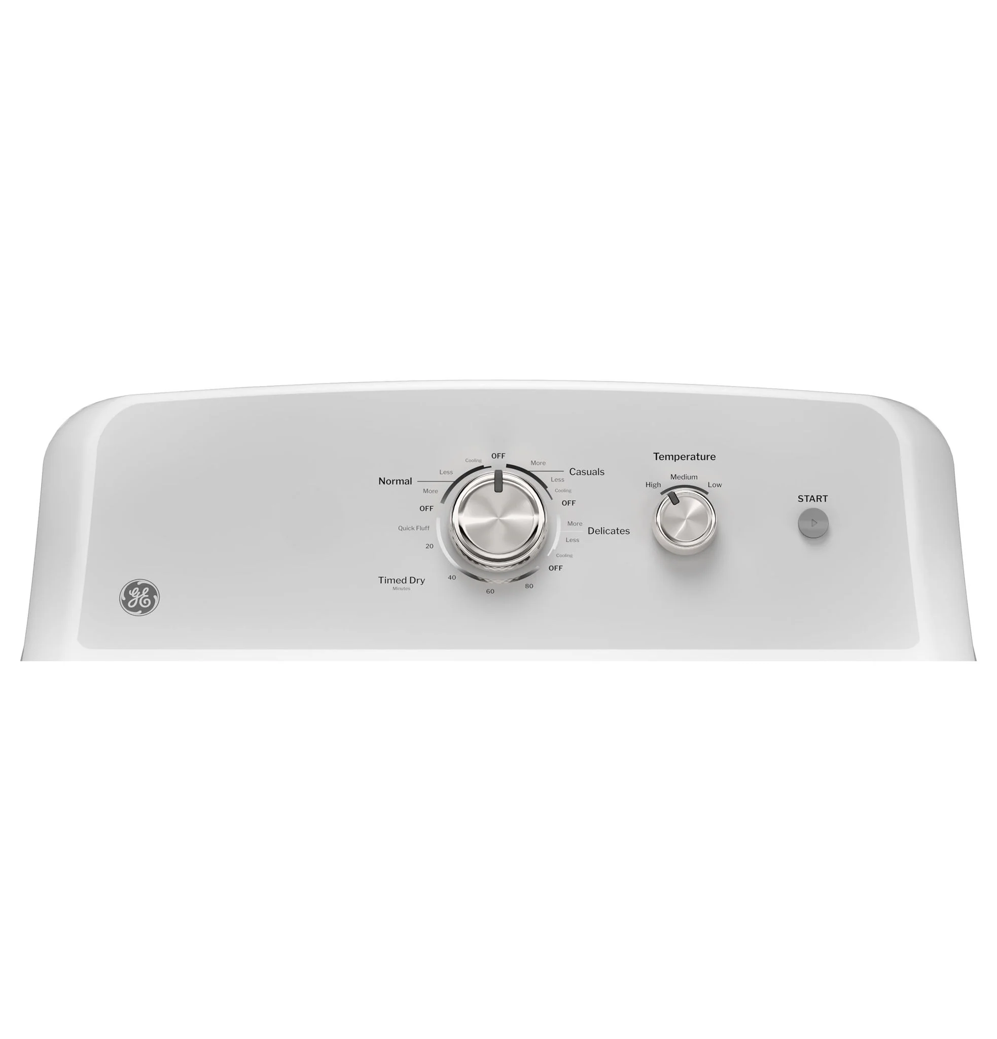 GE 7.2 Cubic Foot Front Load Electric Dryer, Reversible Dryer Door - White - Image 3