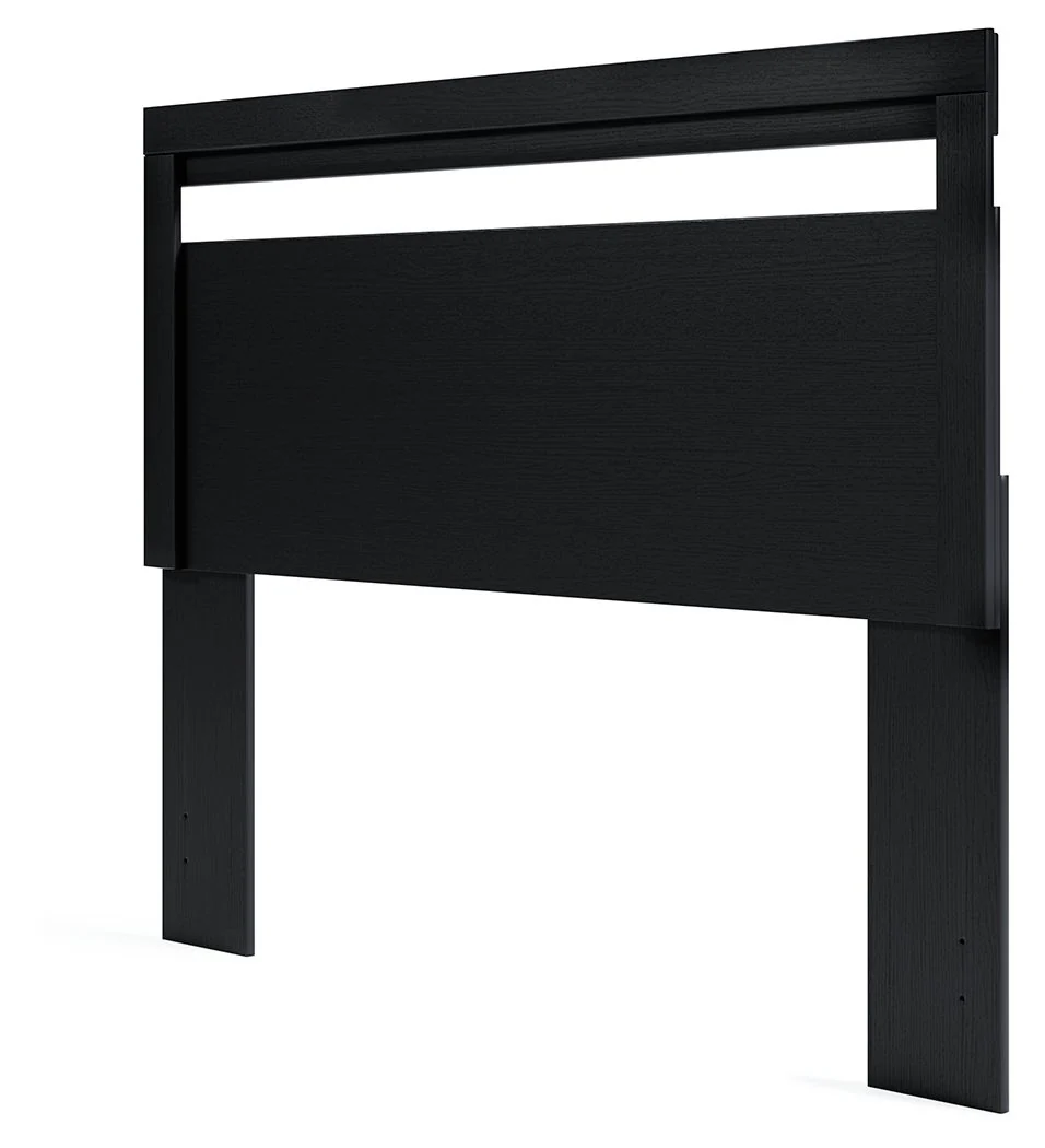 Finch – Queen Panel Headboard – Black