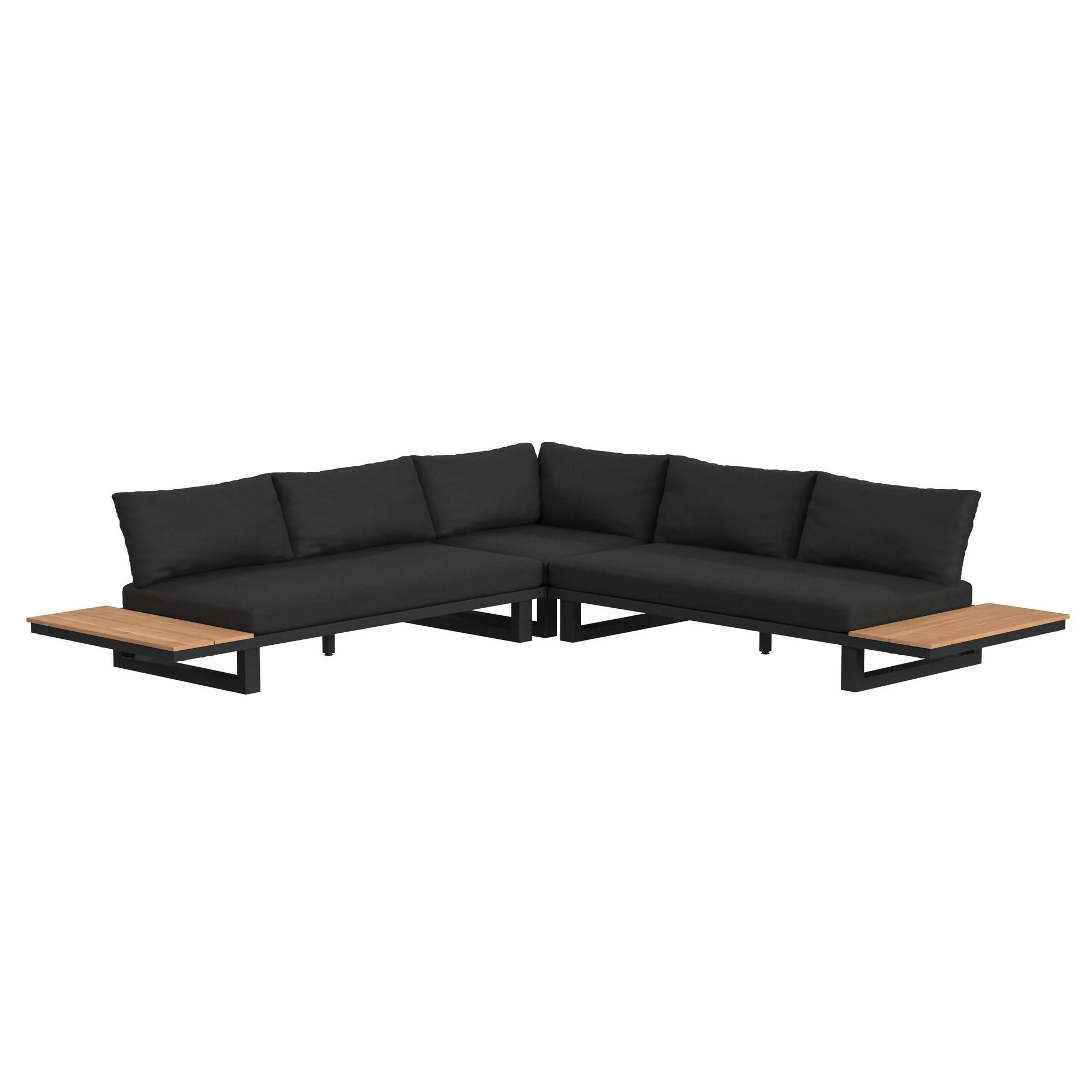 Cabana – Three Piece Outdoor Living Set – Black