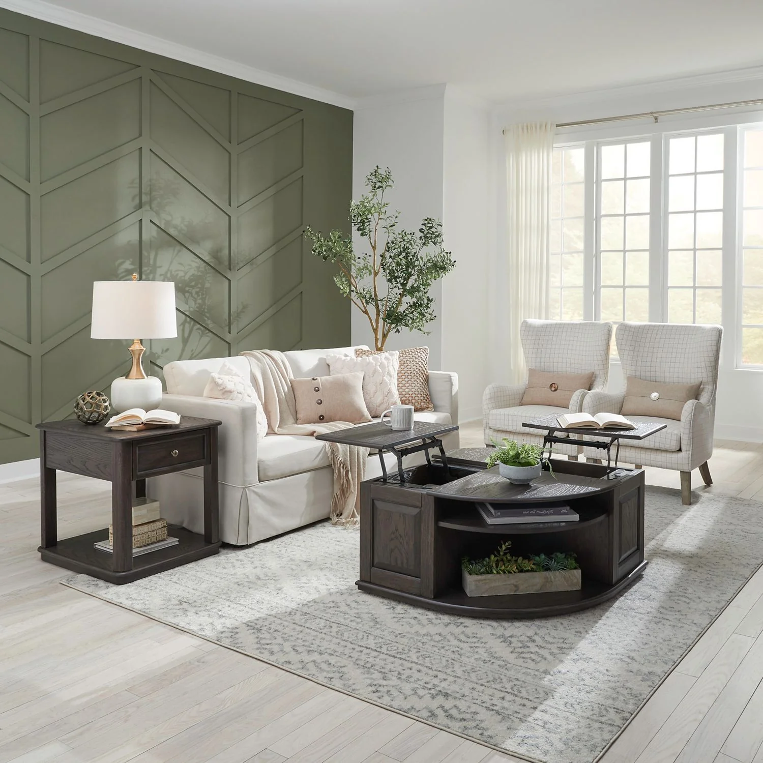 Wallace - 3 Piece Set - Aged Oak - Image 2