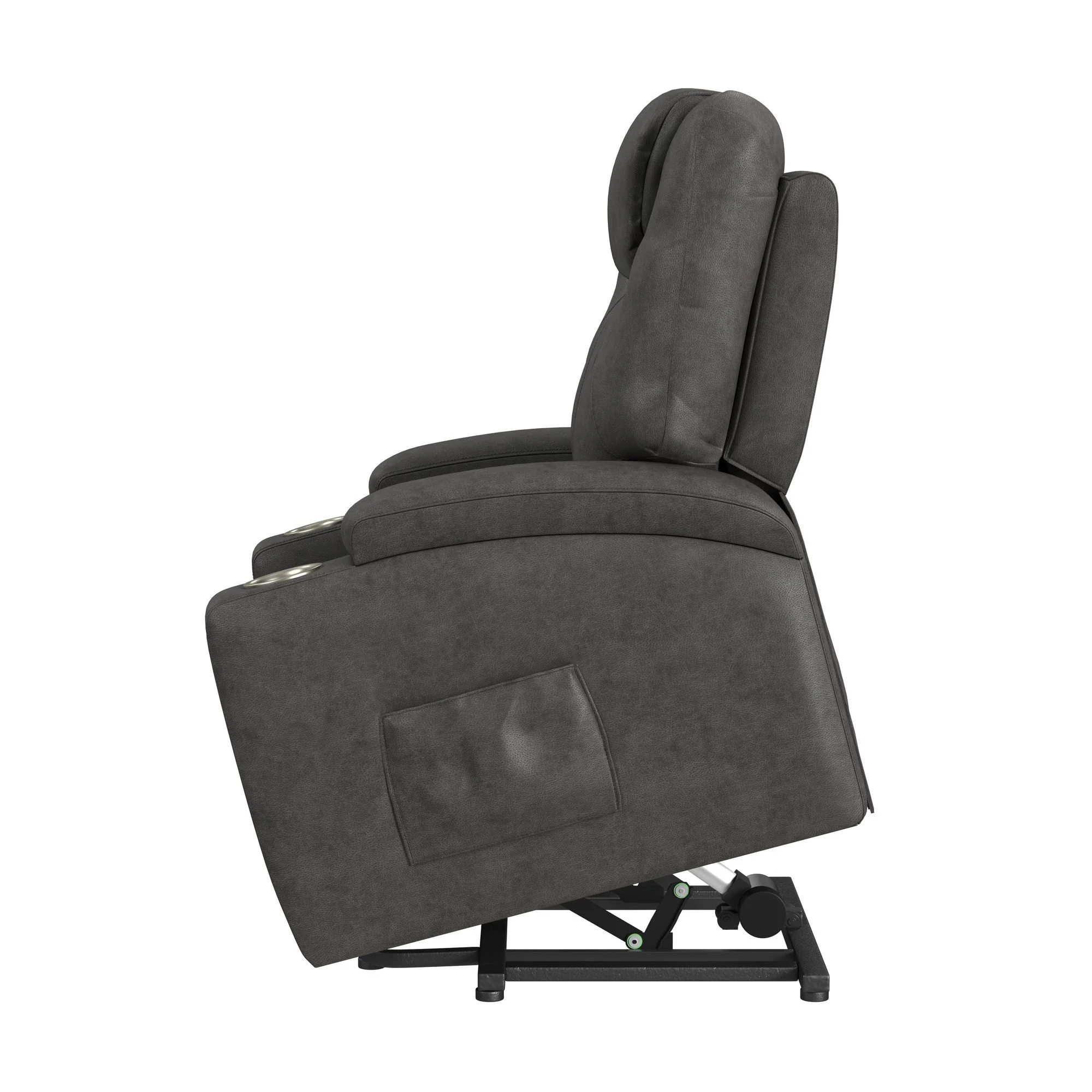 Kenmore - P1 Lift Chair With Heat Massage - Simba Dark Gray - Image 2