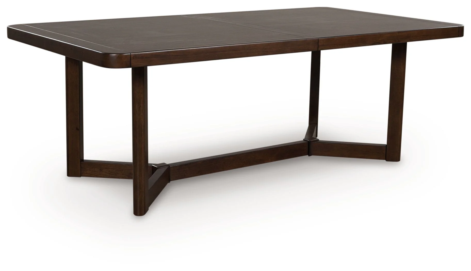 Dilenno - Rectangular Dining Room Extension Table - Dark Brown - Image 3