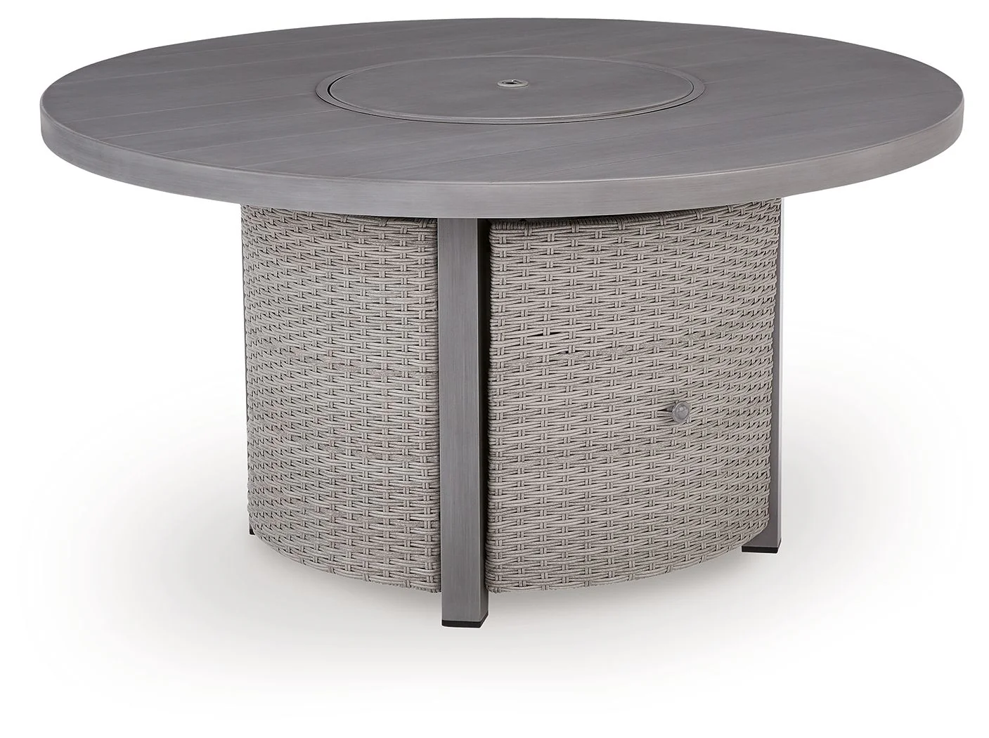 Half Moon Beach - Round Fire Pit Table - Gray - Image 1
