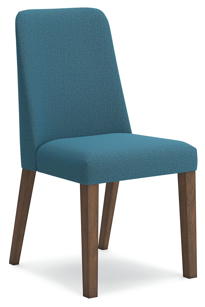 Lyncott - Dining Uph Side Chair (Set of 2) - Blue / Brown - Image 3