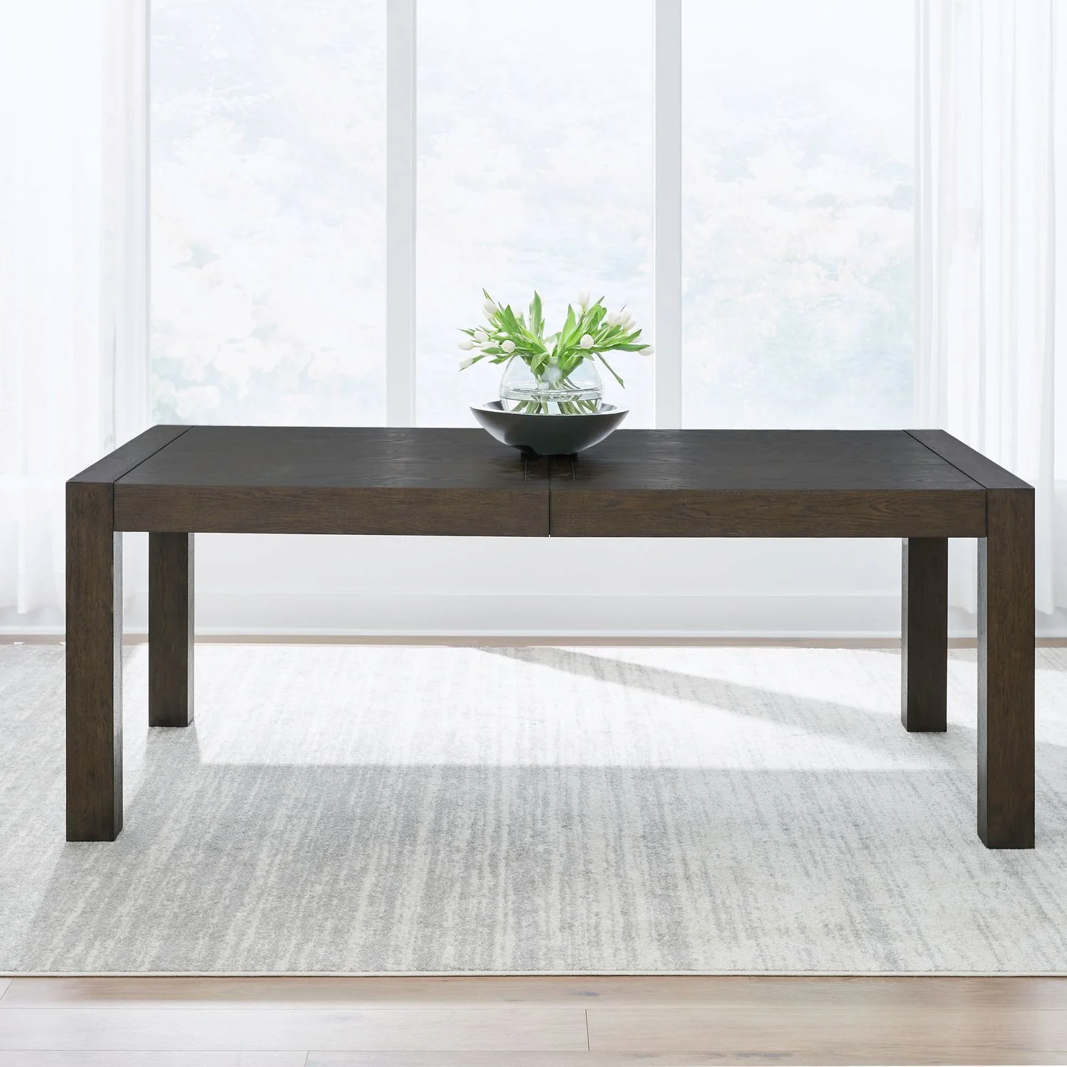 Cascade Falls - Rectangular Leg Table - Satin Espresso - Image 3