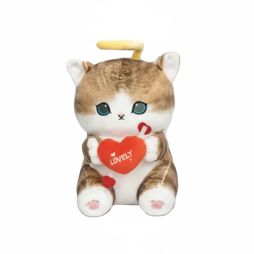 Mofusand Angel Cat Plush 9" - Image 1