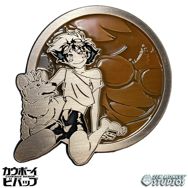 Antique Gold Ein – Cowboy Bebop Portrait Series – Collectible Pin