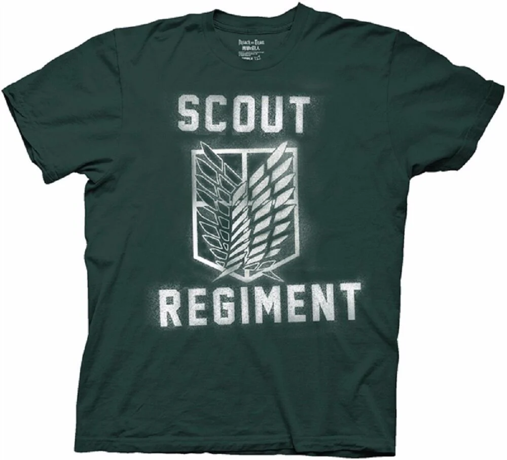 Attack On Titan Splatter Paint Scout Regiment Adult T-Shirt - Image 2