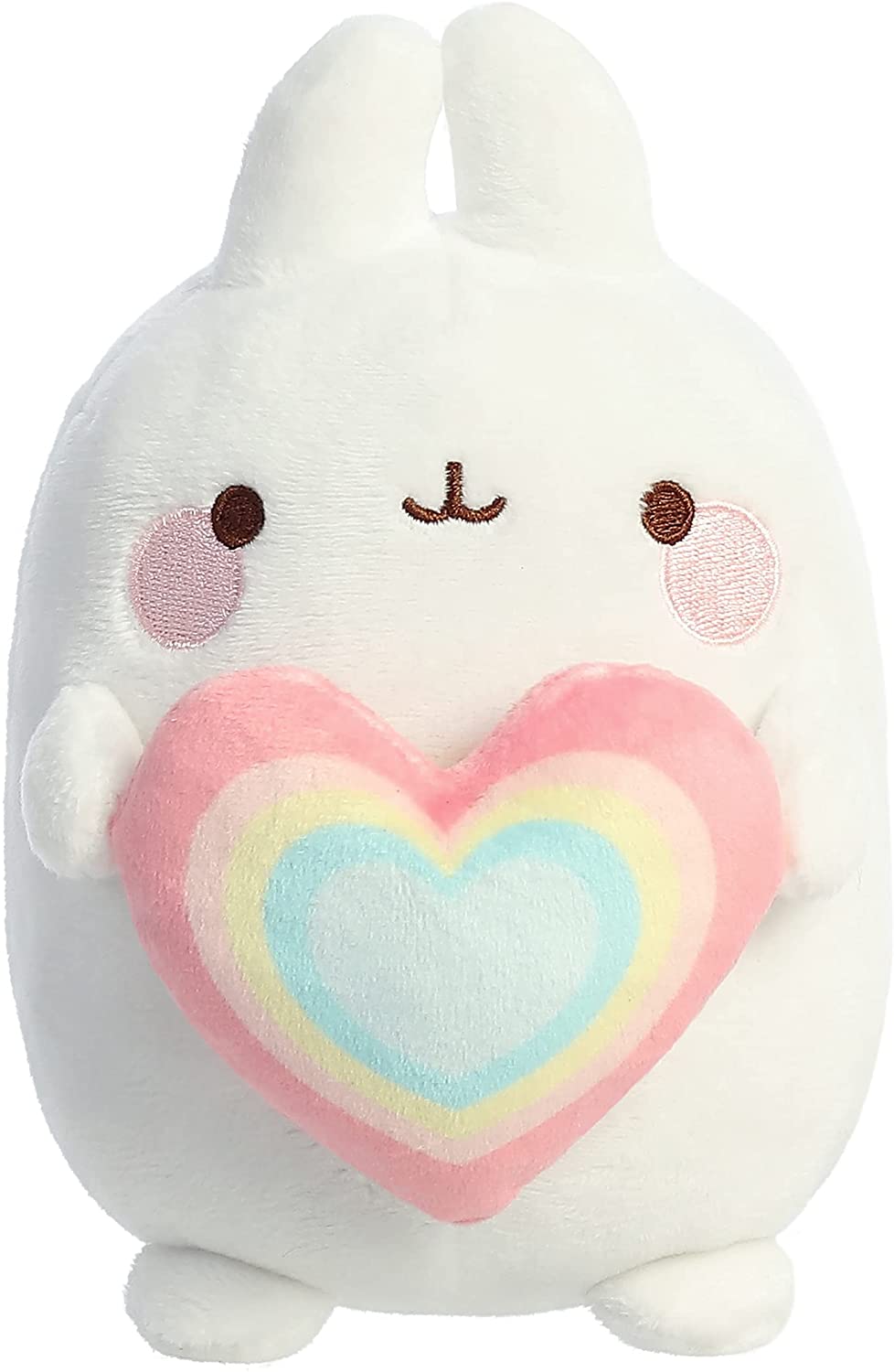 Aurora – Molang – 6″ Rainbow Heart Molang Plush