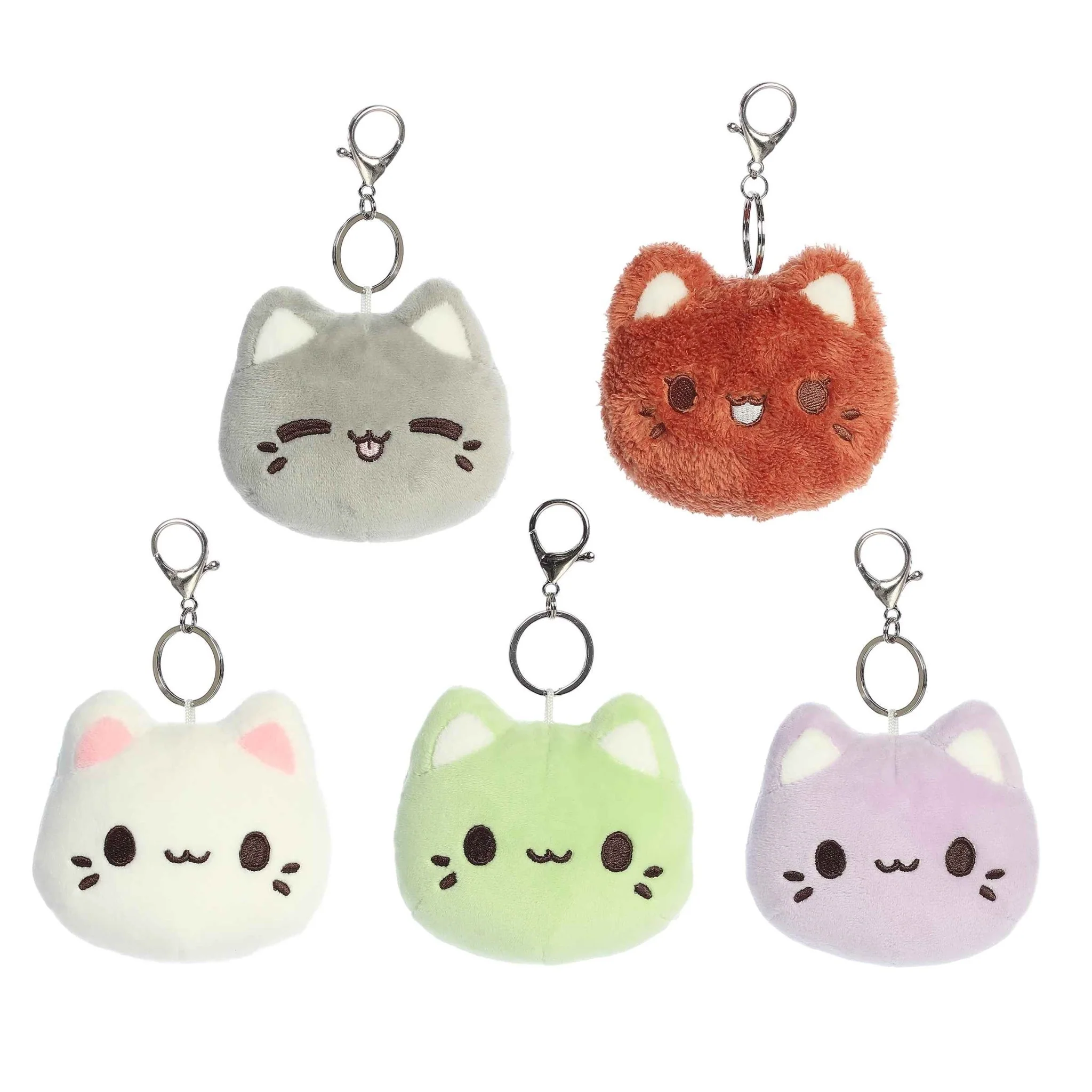 Aurora - Tasty Peach - 4" Meowchi Face Blind Bag Keychain - Image 3