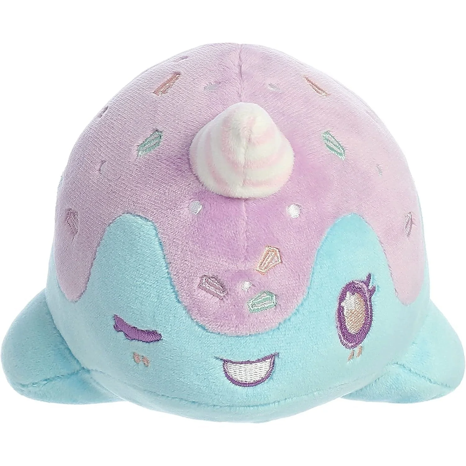 Aurora – Tasty Peach – 7″ Birthday Cake Nomwhal Plush