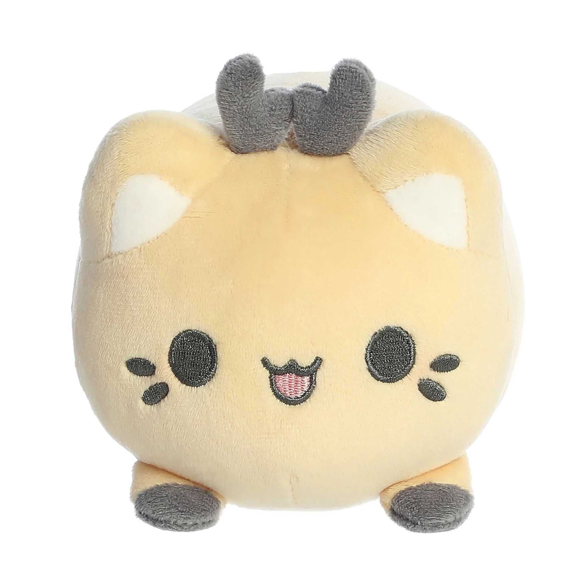 Aurora - Tasty Peach - 7" Cream Reindeer Meowchi Plush - Image 2