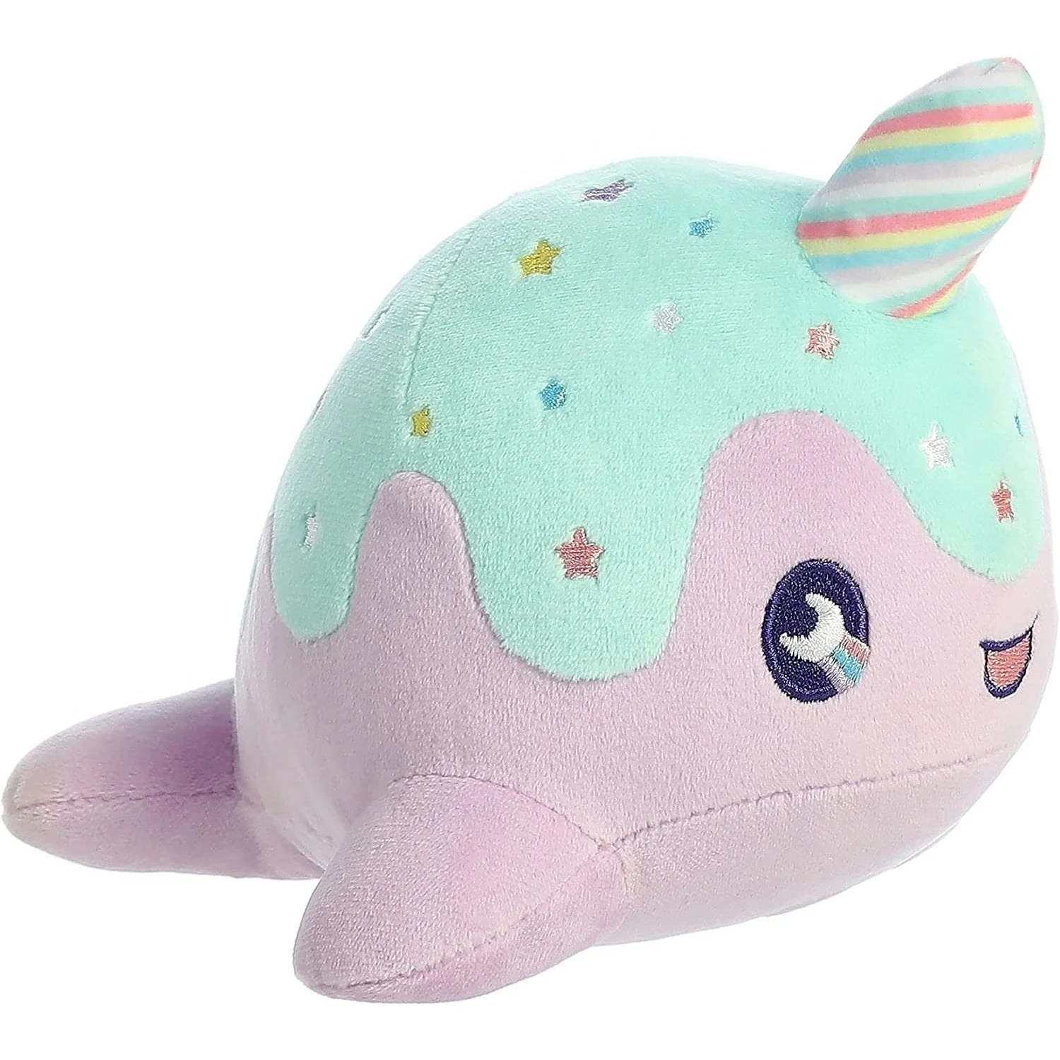 Aurora - Tasty Peach - 7" Pastel Lollipop Nomwhal Plush - Image 3