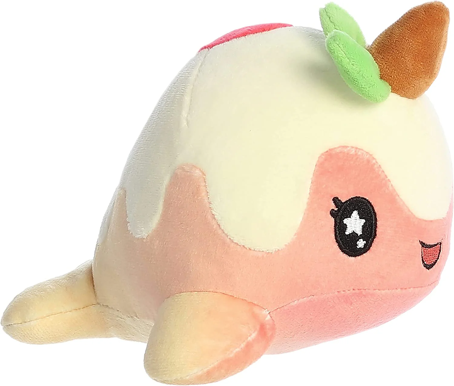 Aurora - Tasty Peach - 7" Peach Nomwhal Plush - Image 3