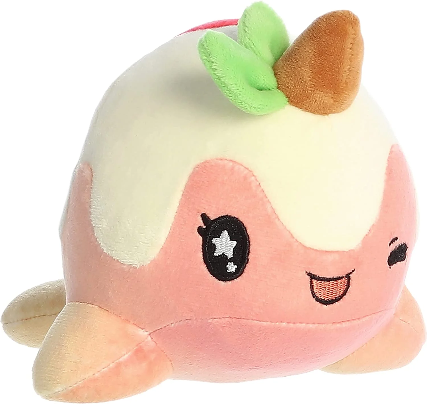 Aurora - Tasty Peach - 7" Peach Nomwhal Plush - Image 2
