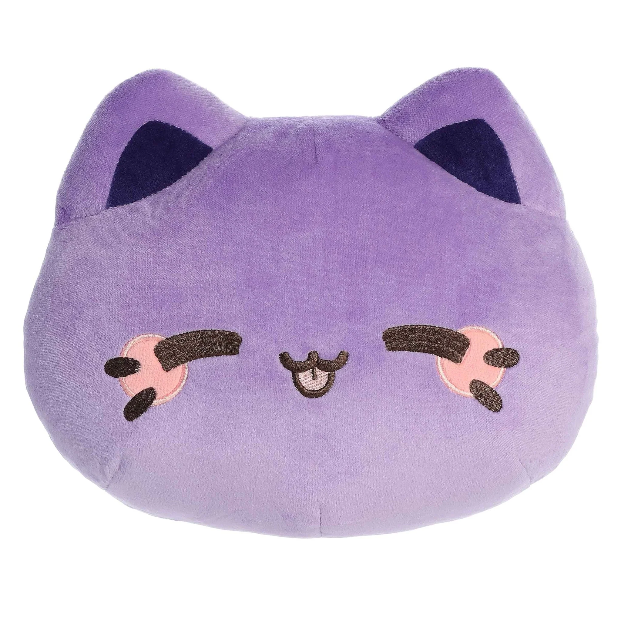 Aurora - Tasty Peach - Meowchi Face Plush - 10" Ube Plush - Image 3
