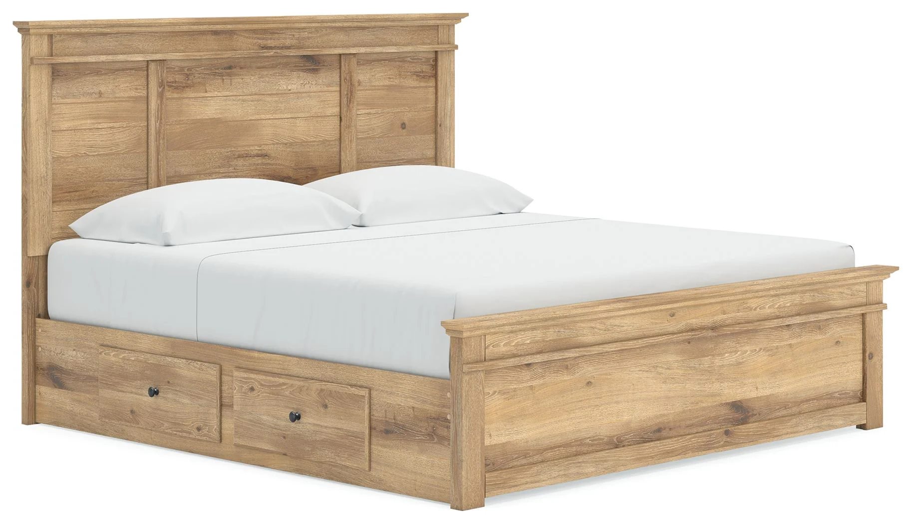 Makidern – Panel Storage Bed With Under Bed Storage Unit