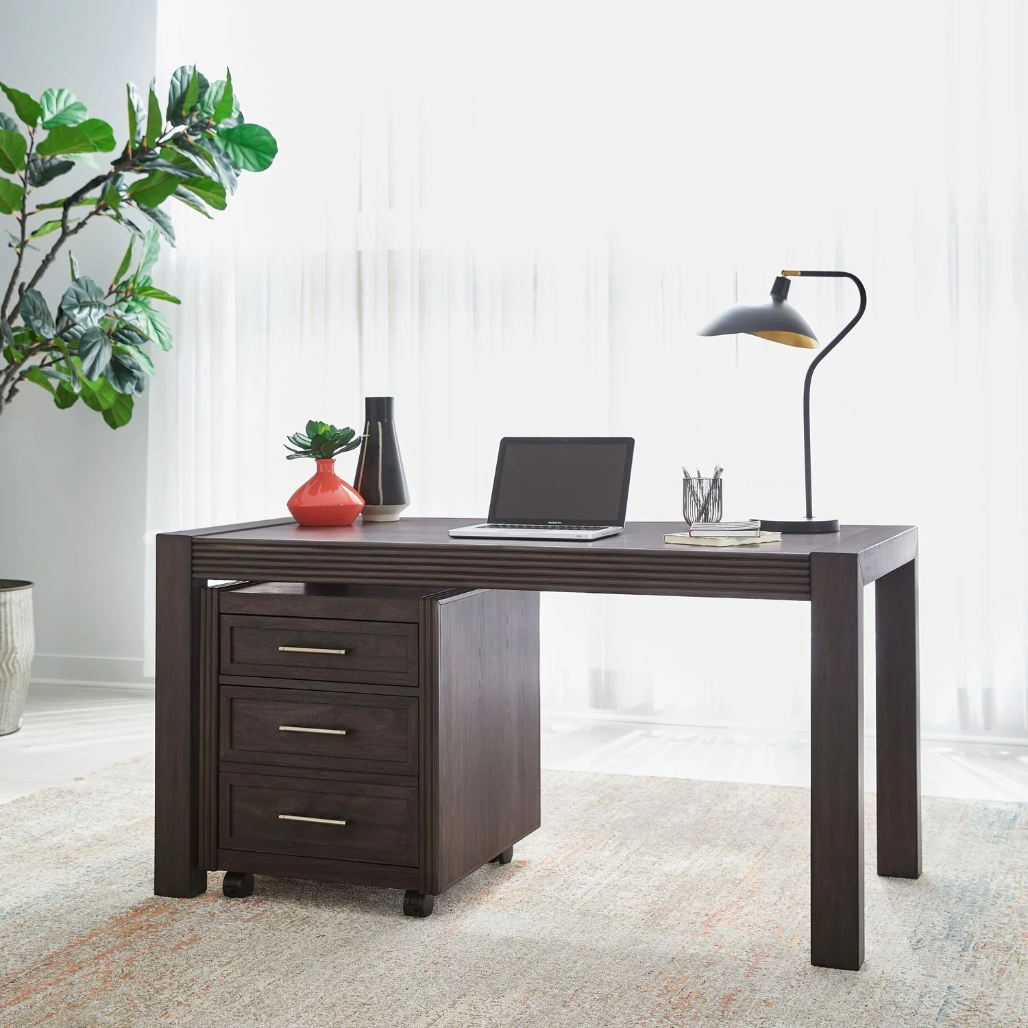Modern Edge – 2 Piece Desk Set – Caffe