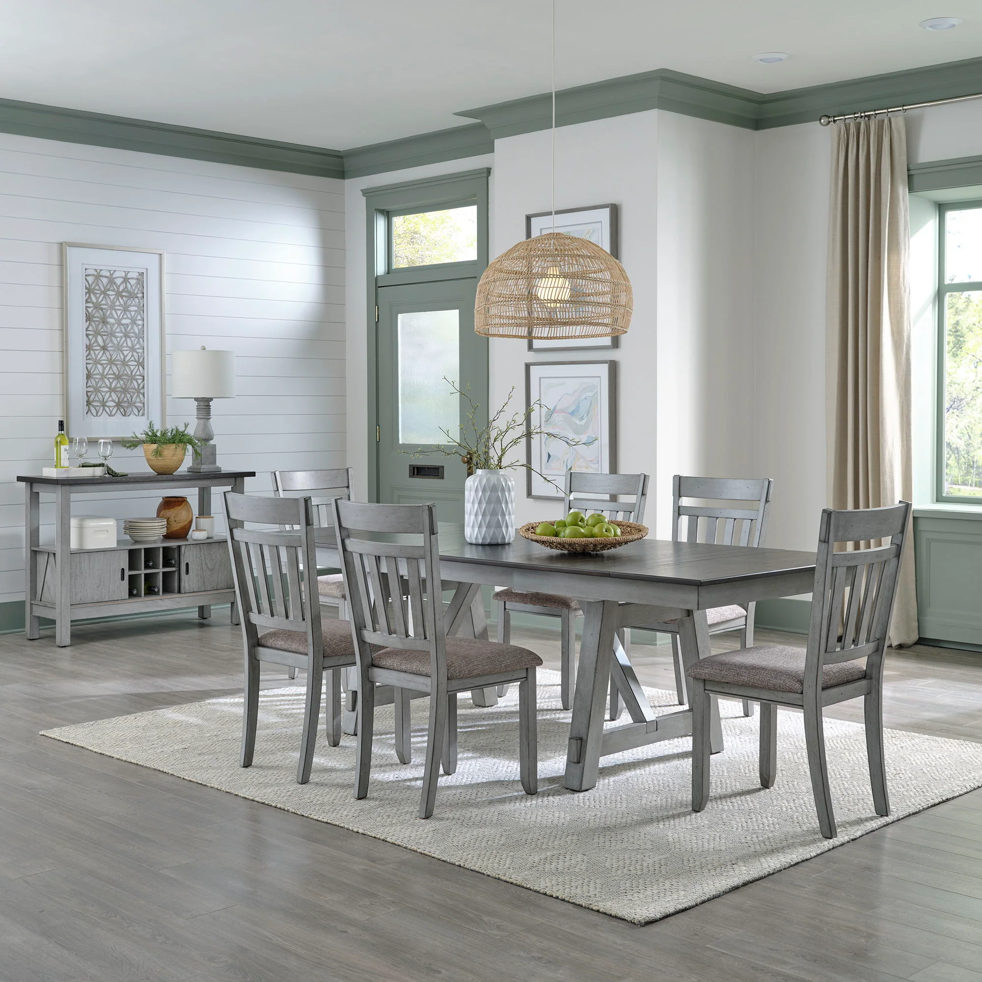 Newport - Trestle Table Set - Image 3