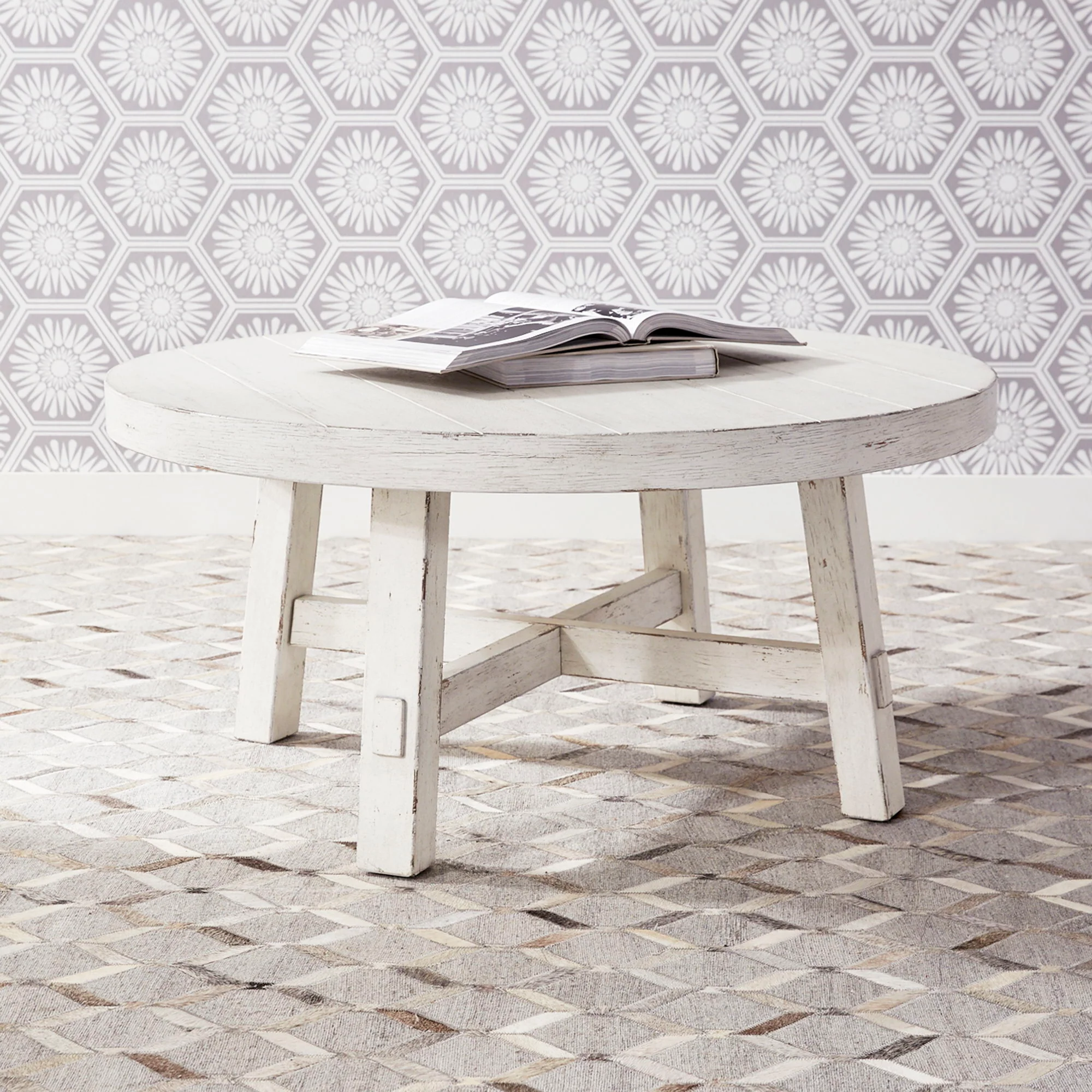 Modern Farmhouse - Splay Leg Round Cocktail Table - Image 2