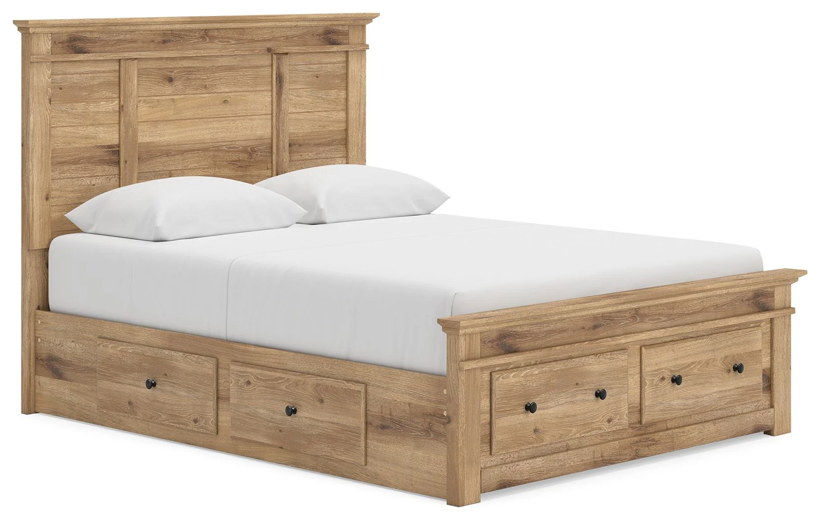 Makidern – Panel Storage Bed With 2 Under Bed Storage Units
