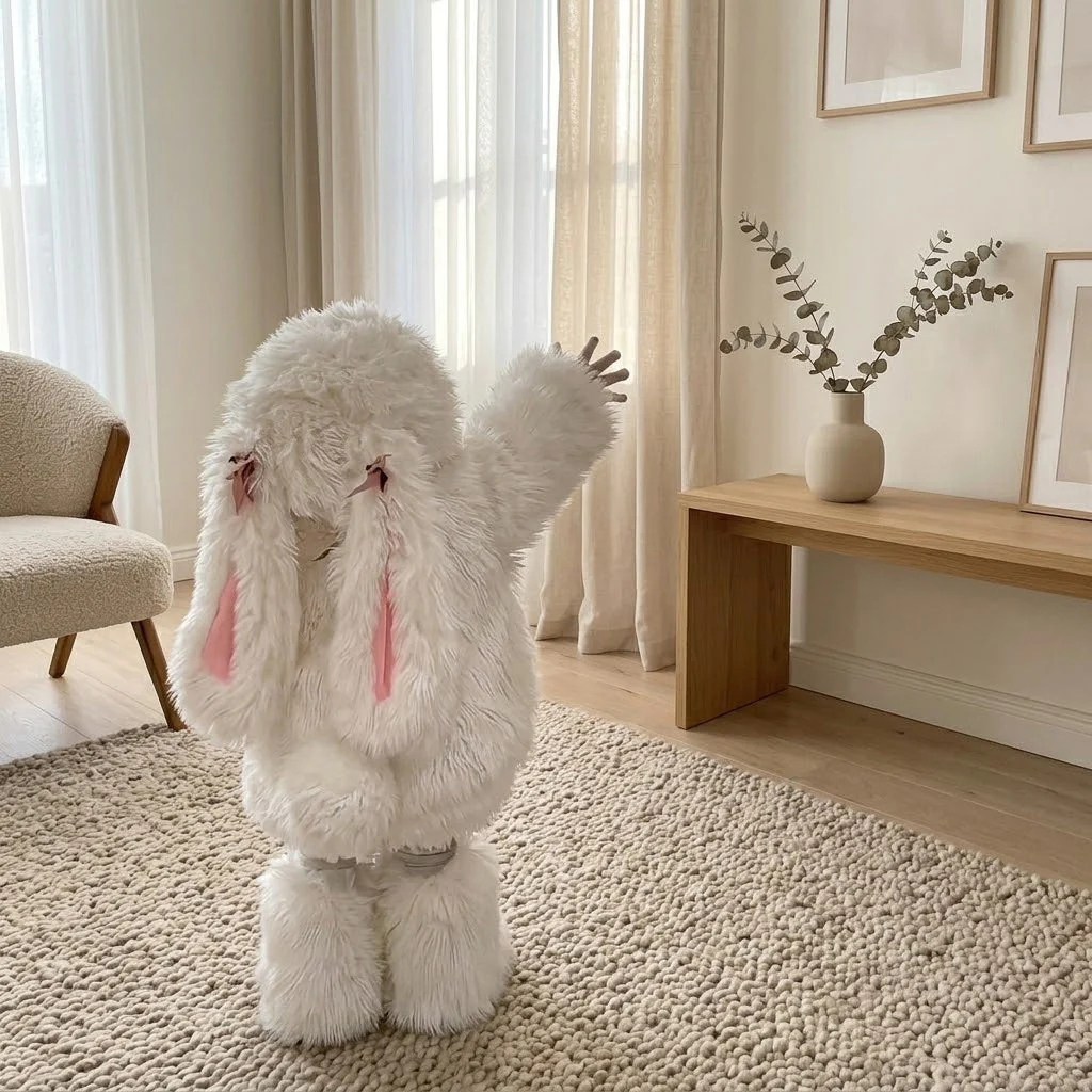 Fluffy Bunny Kids Dress - Image 3