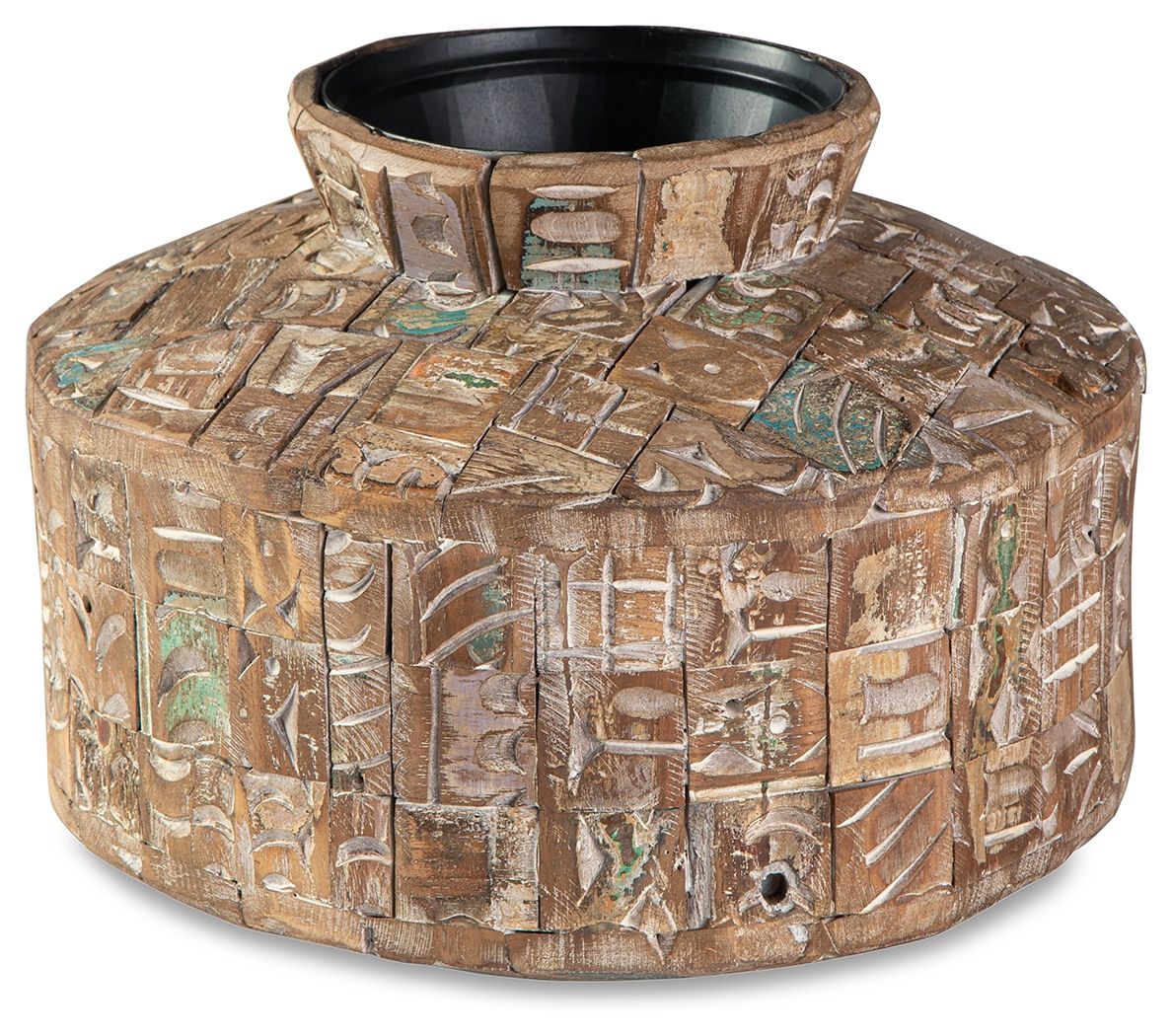 Meltland – Vase – Square – Natural / Black