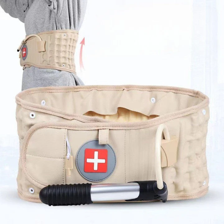 Back Pain Relief Inflatable Brace Support Belt Massager - Image 1