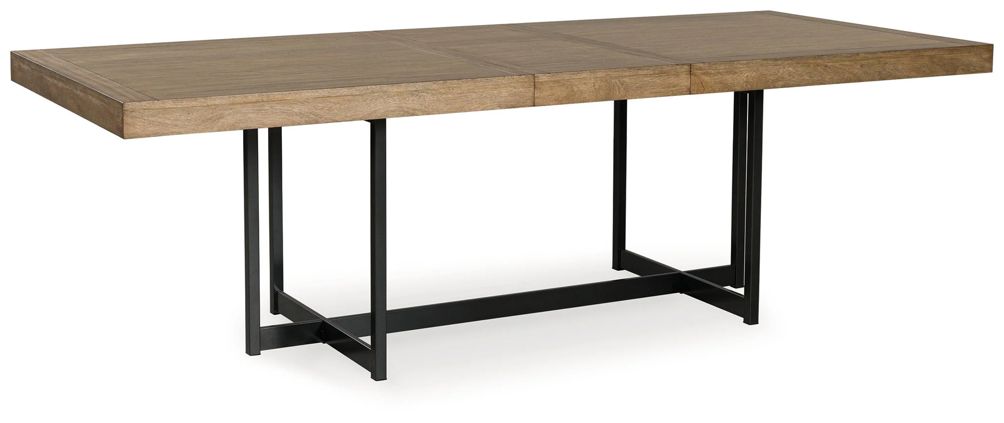 Tomtyn - Rectangular Dining Room Extension Table - Light Brown - Image 1