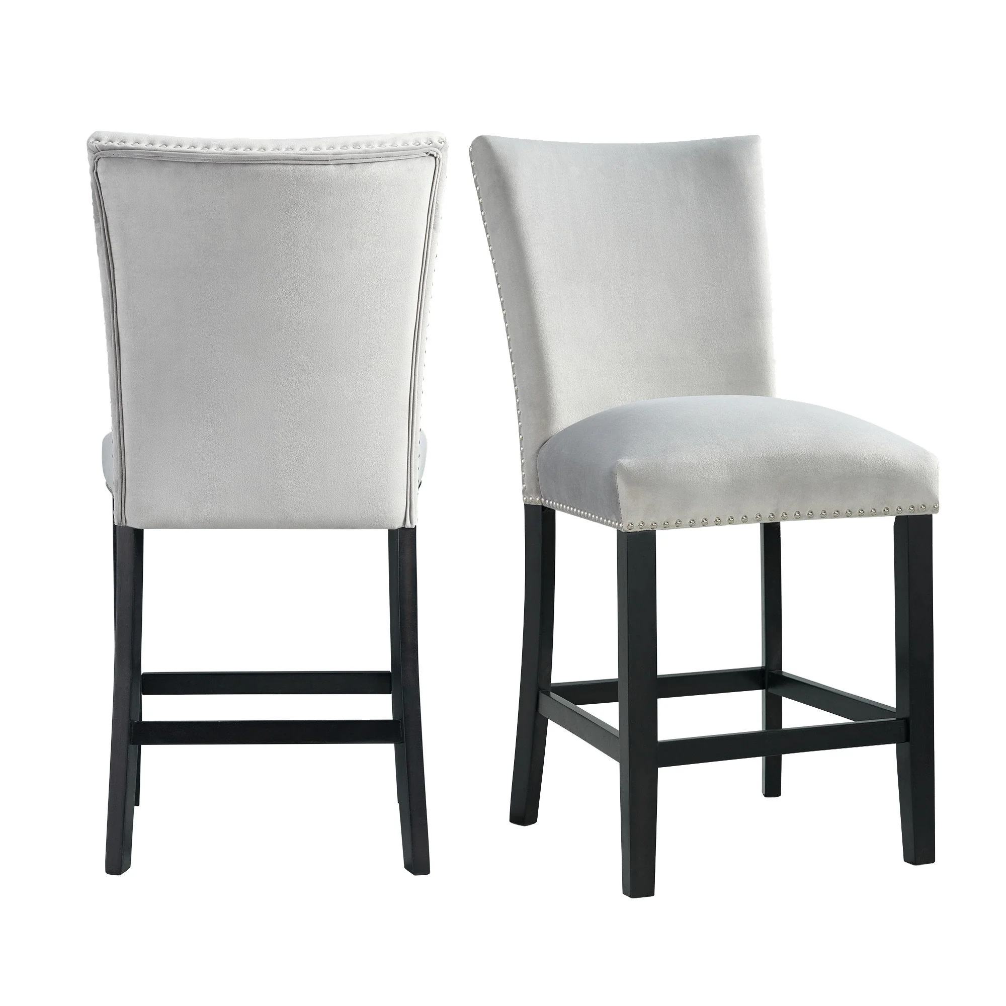 Francesca - Velvet Counter Height Chair (Set of 2) - Image 1