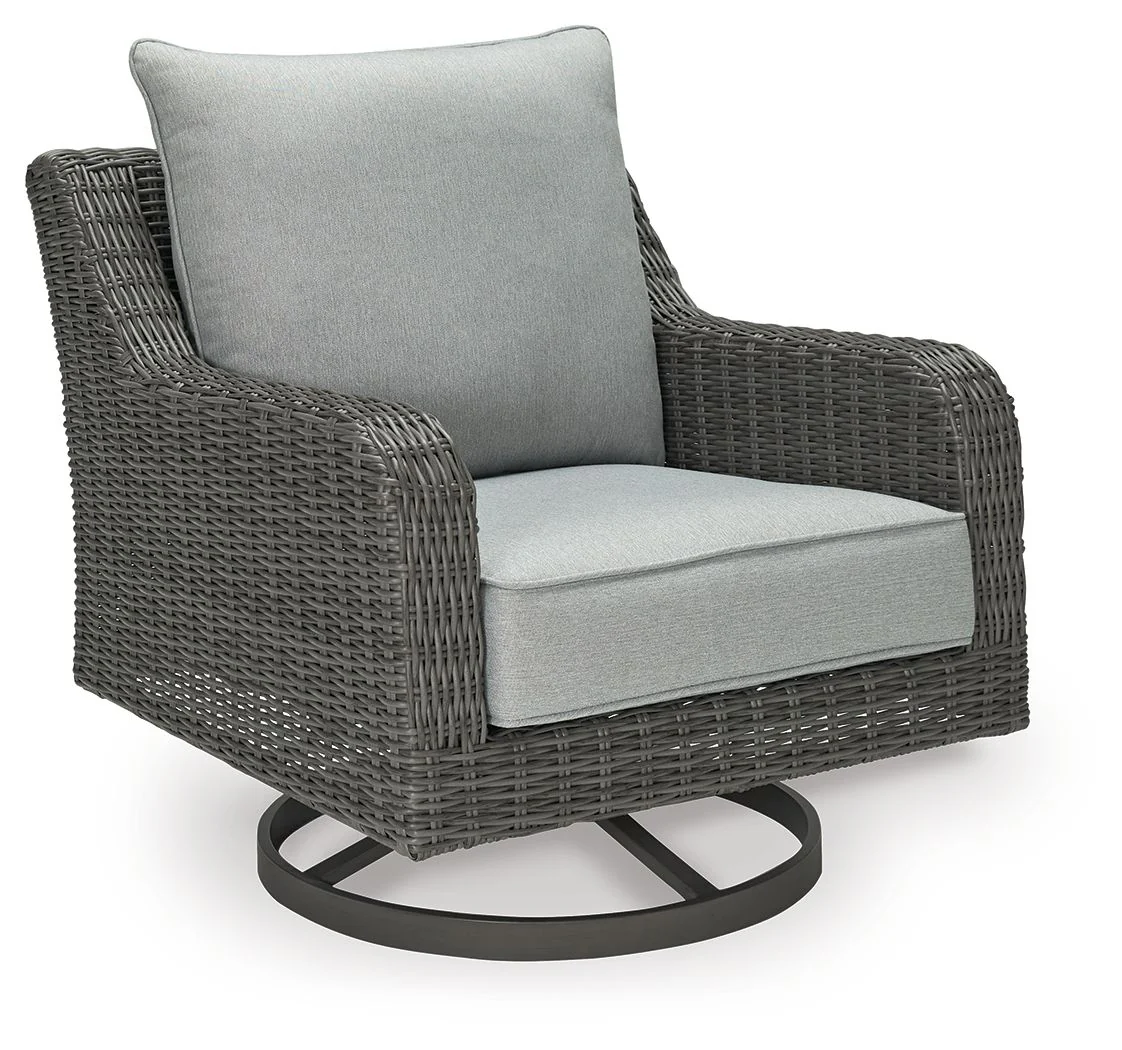 Elite Park – Swivel Lounge w/ Cushion – Gray