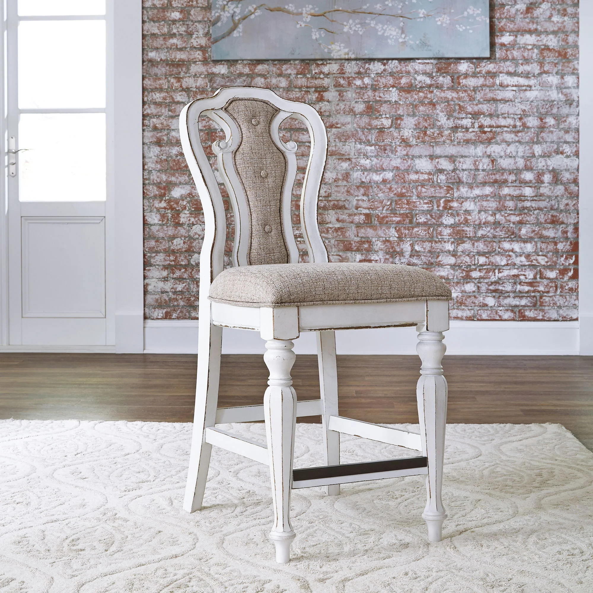 Magnolia Manor - Counter Height Chair - Antique White - Image 3