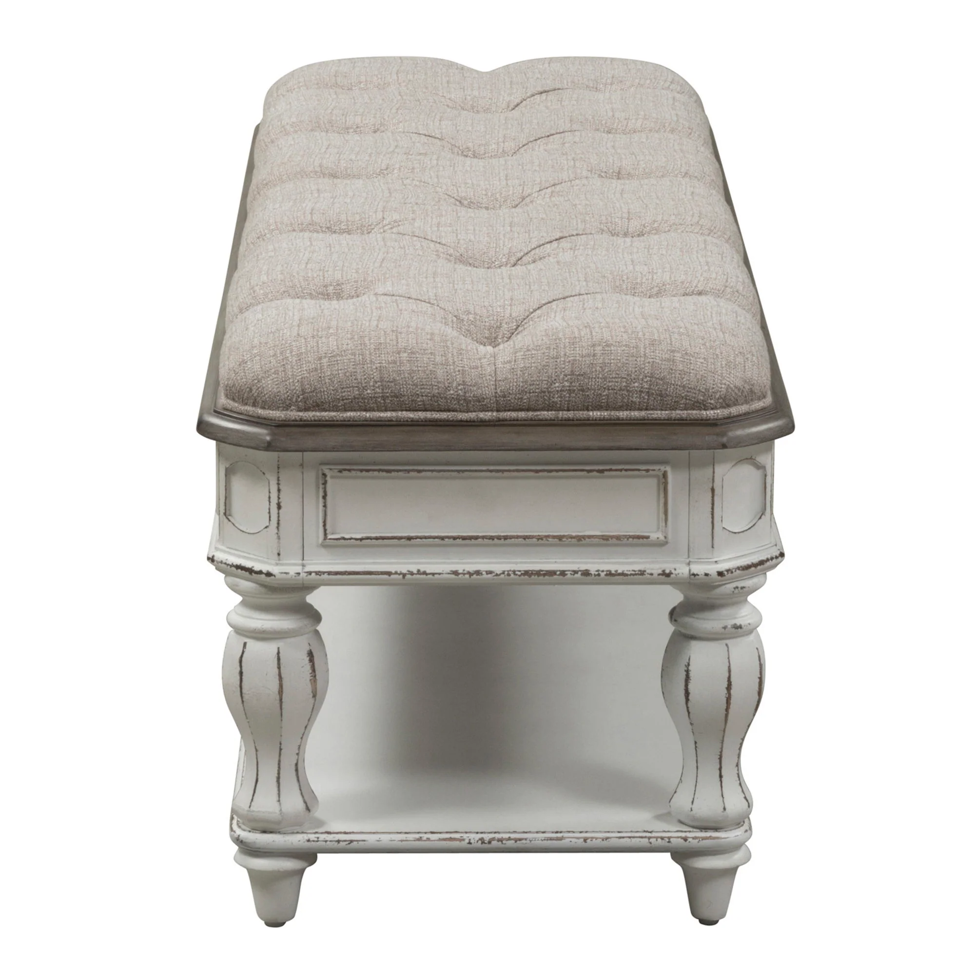 Magnolia Manor - Bed Bench - Antique White - Image 3